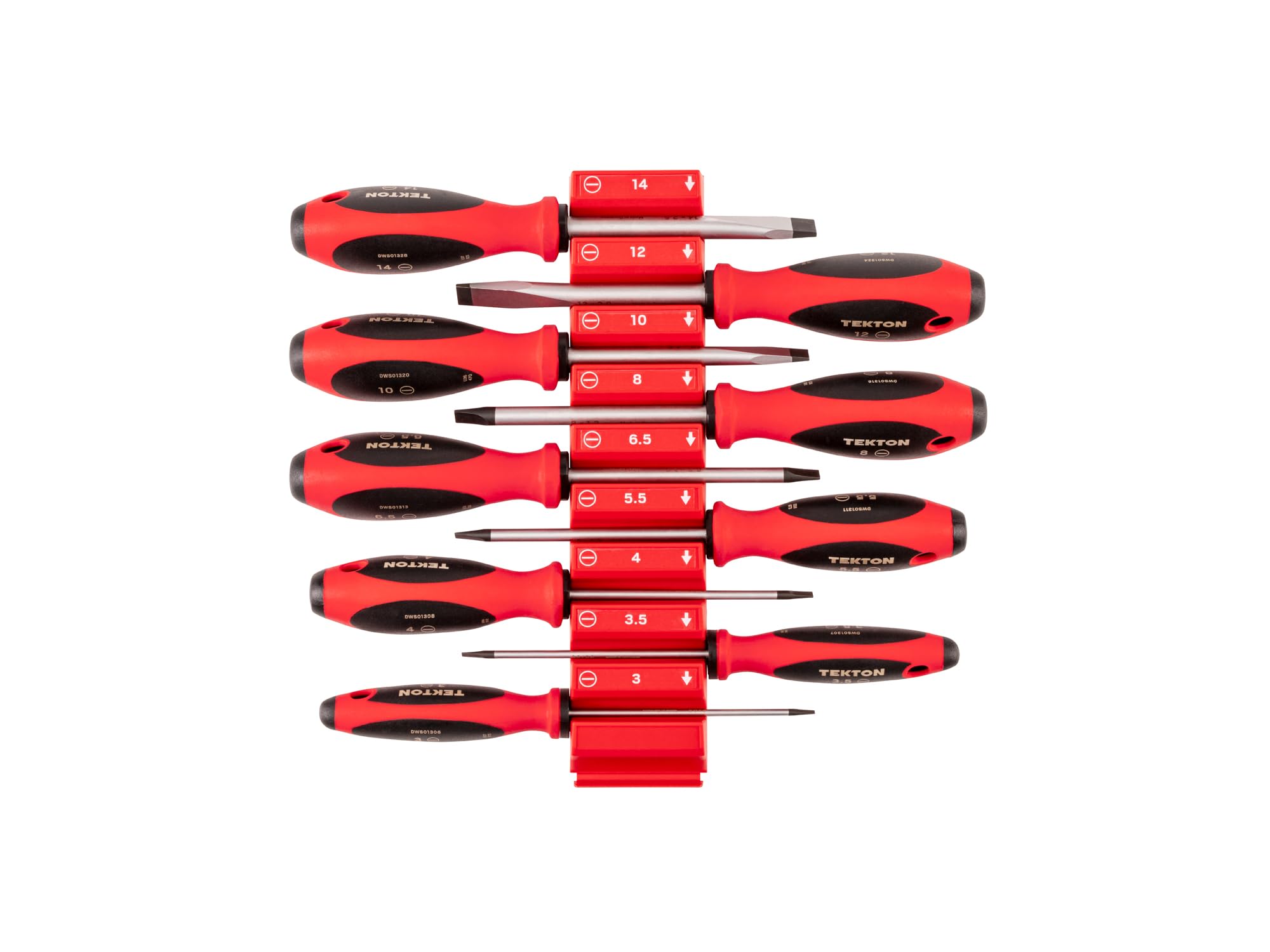 tekton-dws90105-slotted-screwdriver-set-9-piece-4-inch-shank-3-14-mm-metric-rang image 1