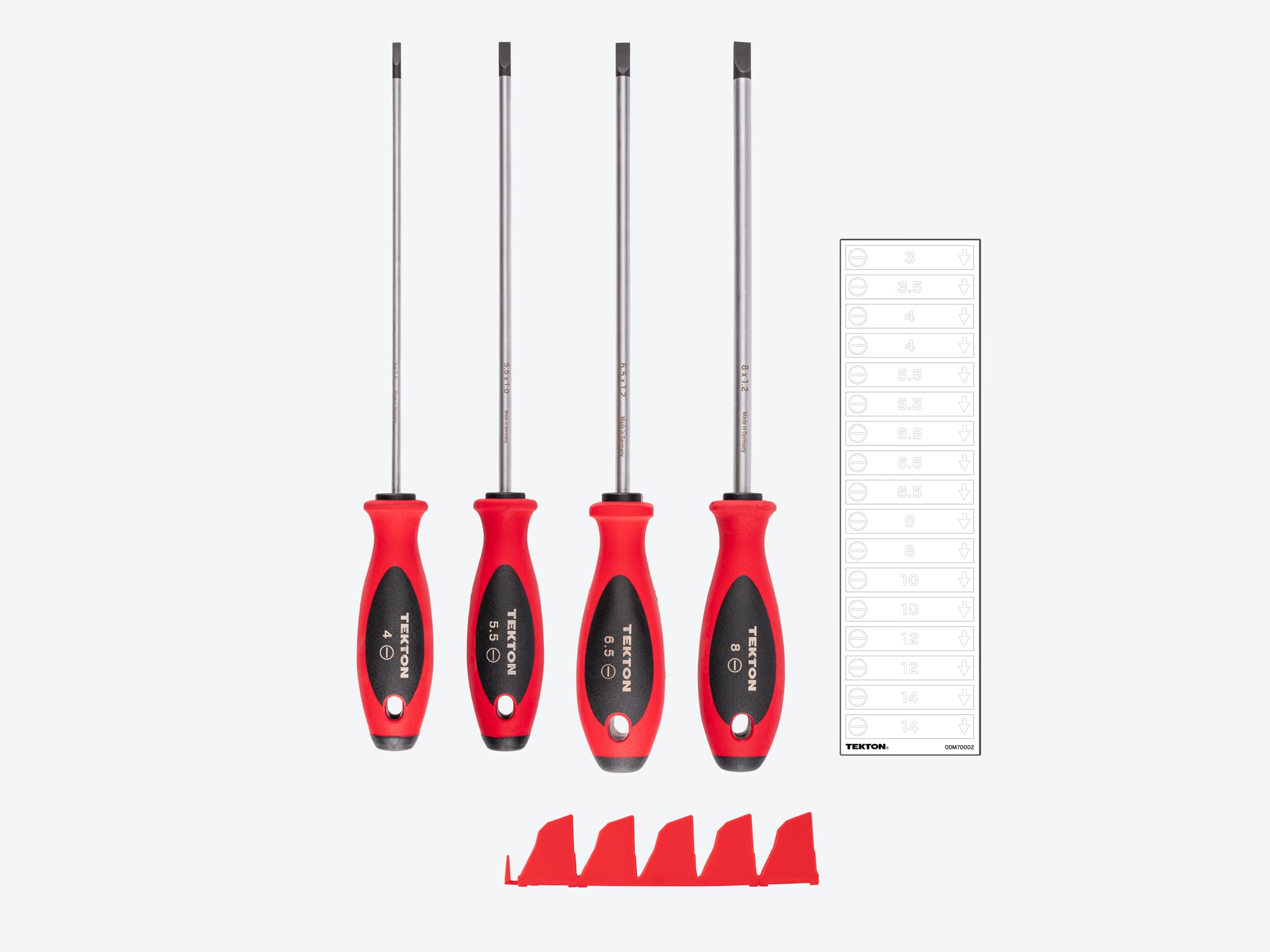 tekton-dws90112-phillips-and-slotted-screwdriver-set-4-piece-8-inch-shank-1-2-ph image 2