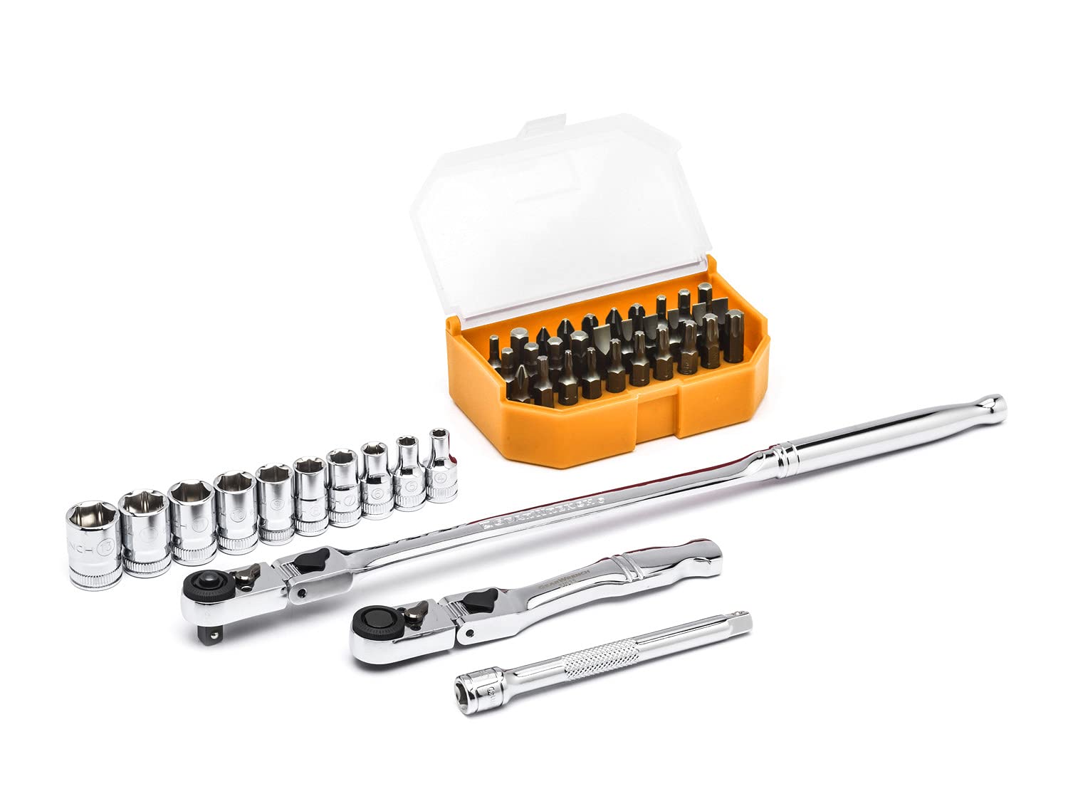 gearwrench-81032-45-piece-1-4-inch-drive-6-point-slim-head-mechanics-tool-set-me image 4