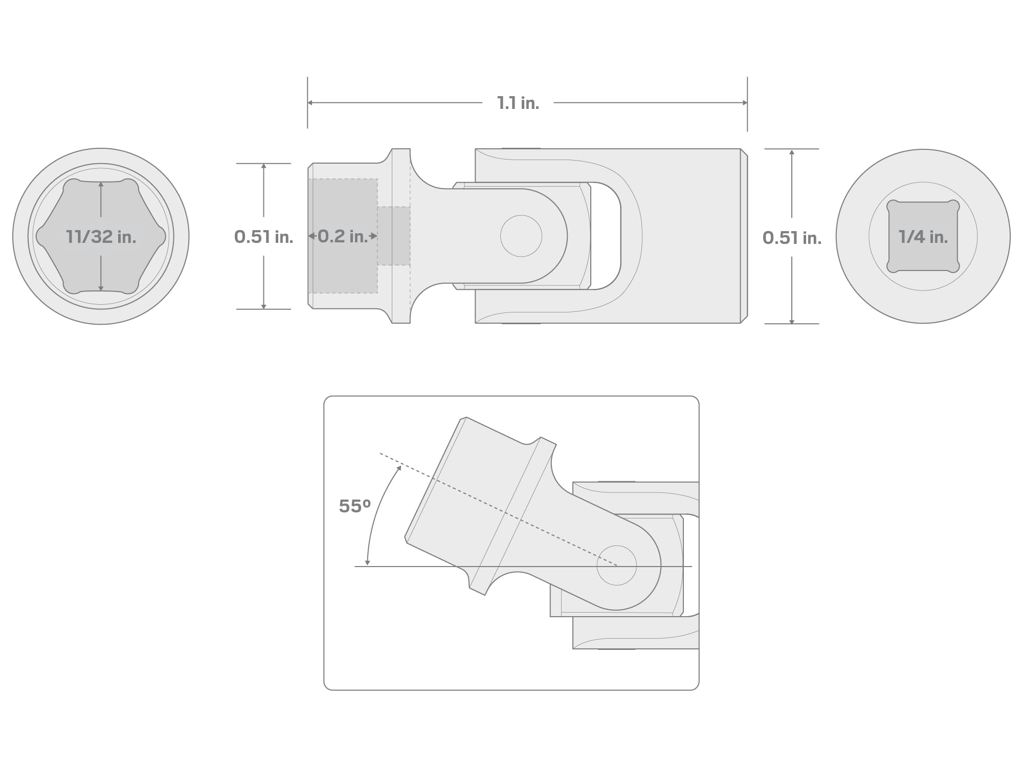 tekton-shd08009-1-4-inch-drive-x-11-32-inch-universal-joint-socket image 6