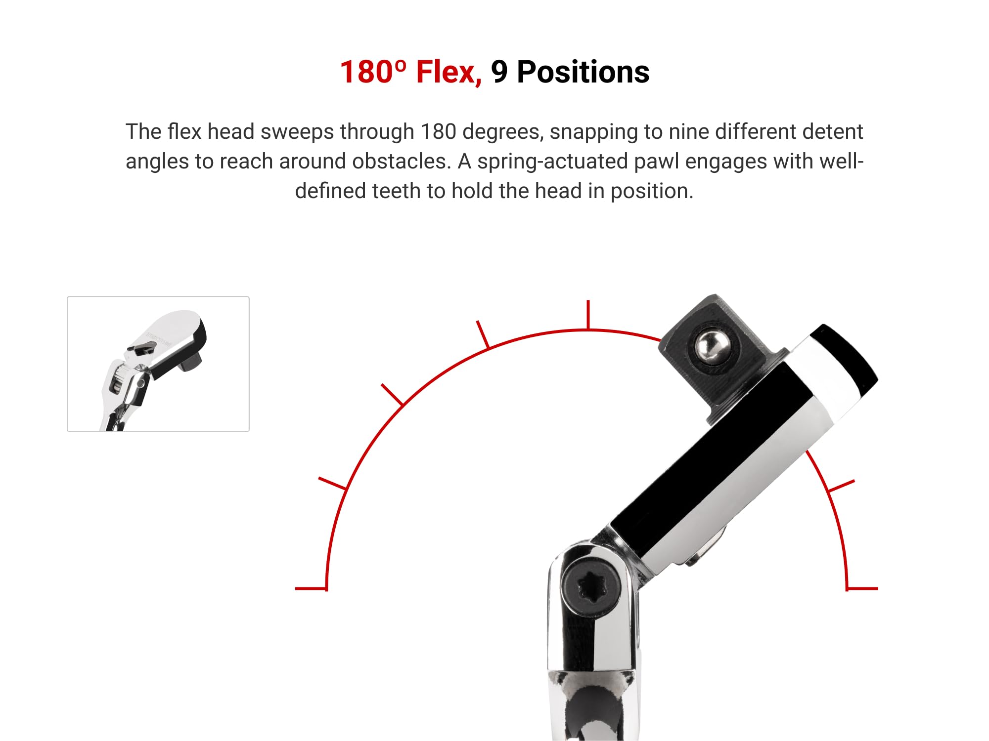 tekton-1-4-inch-drive-x-6-inch-flex-head-ratchet-srh22006 image 3
