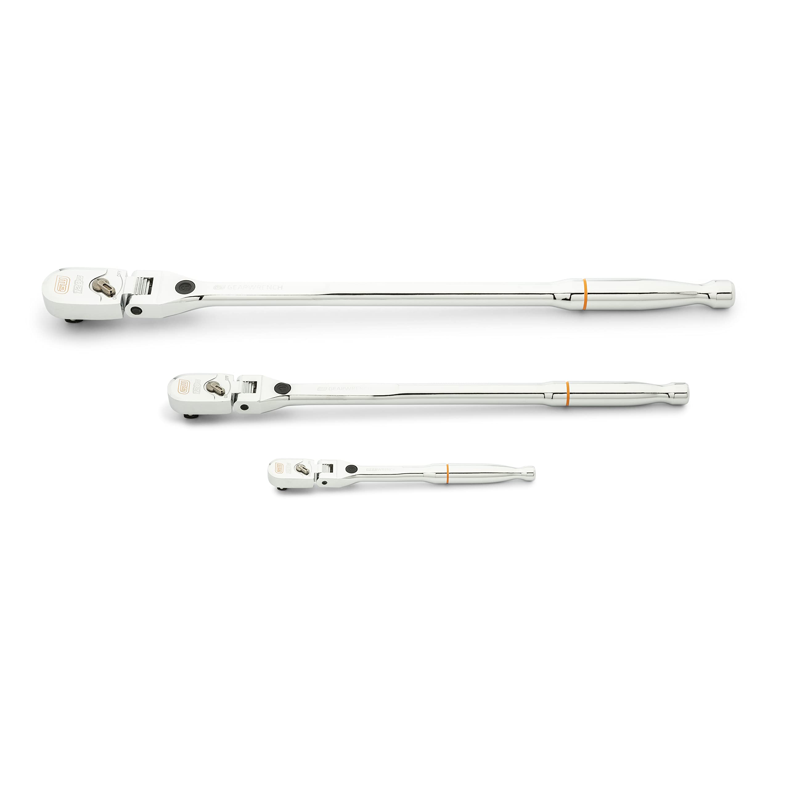 gearwrench-81382-3-piece-120xp-flexing-handle-ratchet-set-120-positions-3-arc-fu image 1