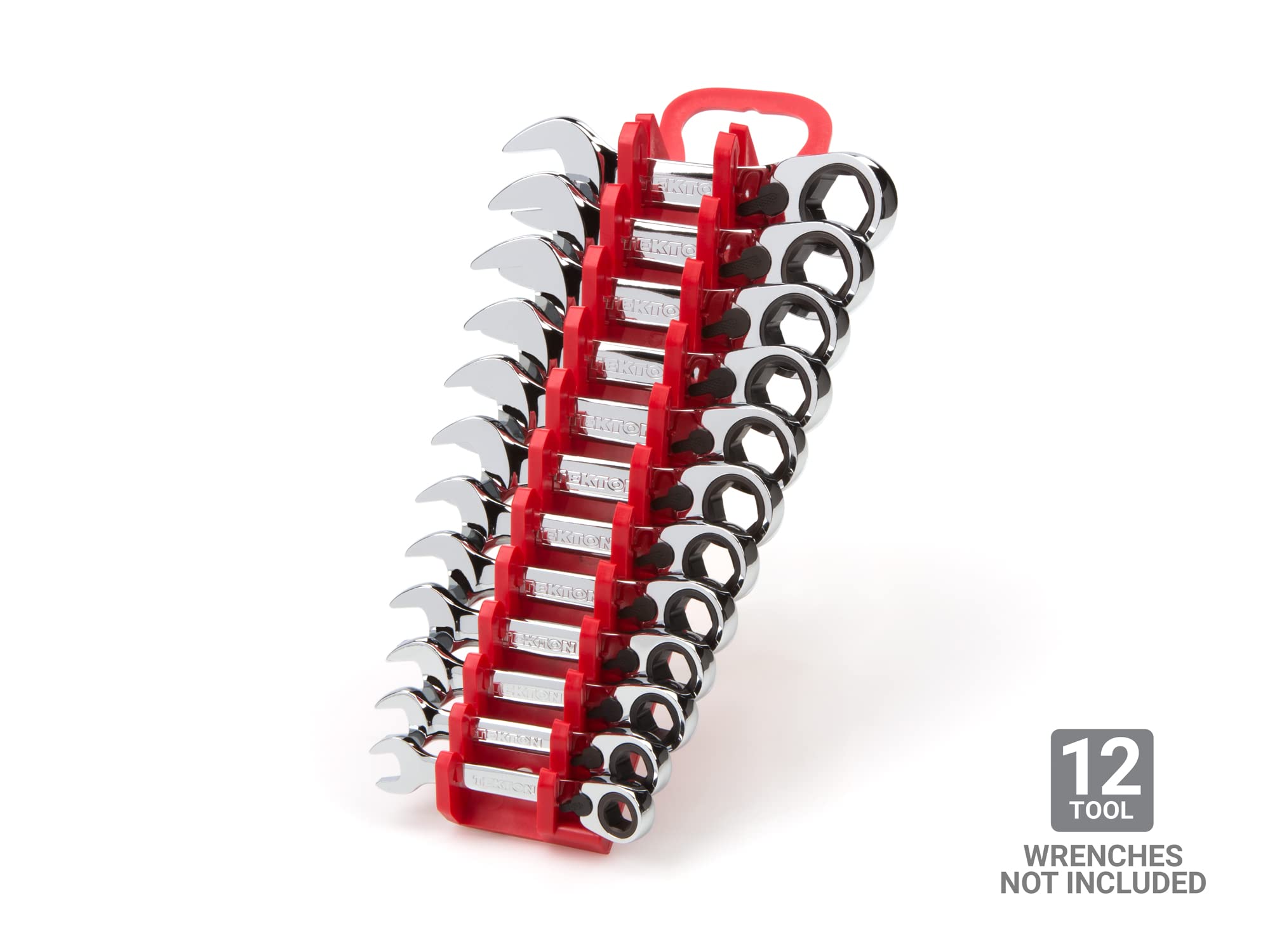 tekton-org21612-12-tool-reversible-ratcheting-combination-wrench-holder-red image 2