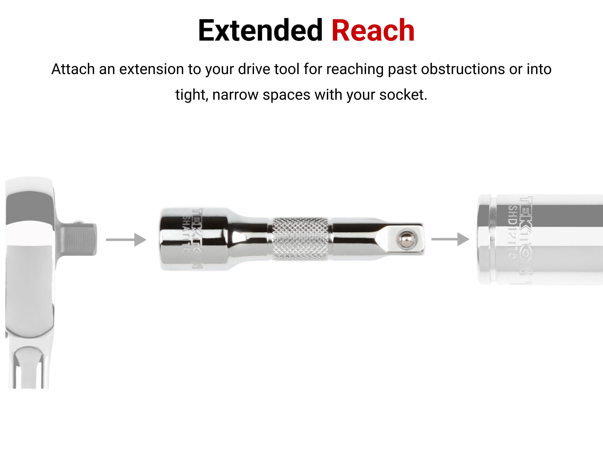 tekton-sha31104-3-4-inch-drive-x-4-inch-extension-chrome-plated-socket-extension image 3