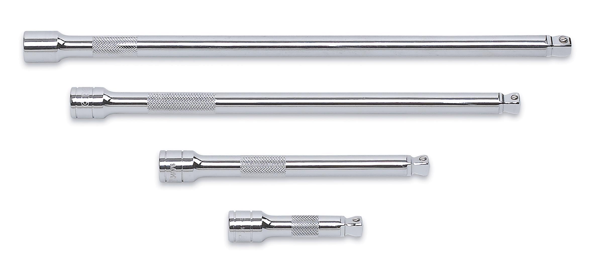 gearwrench-81201-4-piece-3-8-drive-wobble-extension-set-3-6-10-12-with-ball-dete image 1