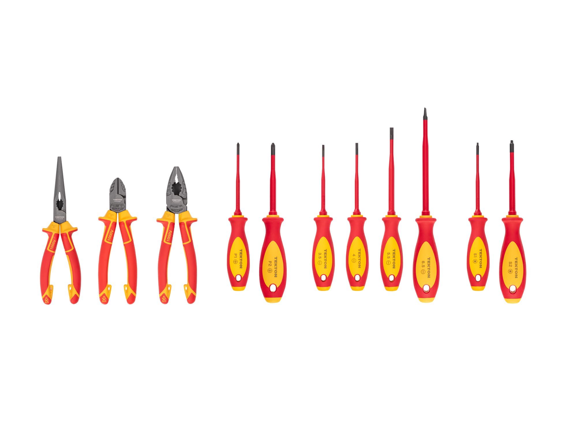 tekton-tek99005-insulated-phillips-slotted-square-drivers-and-pliers-set-vde-ins image 1