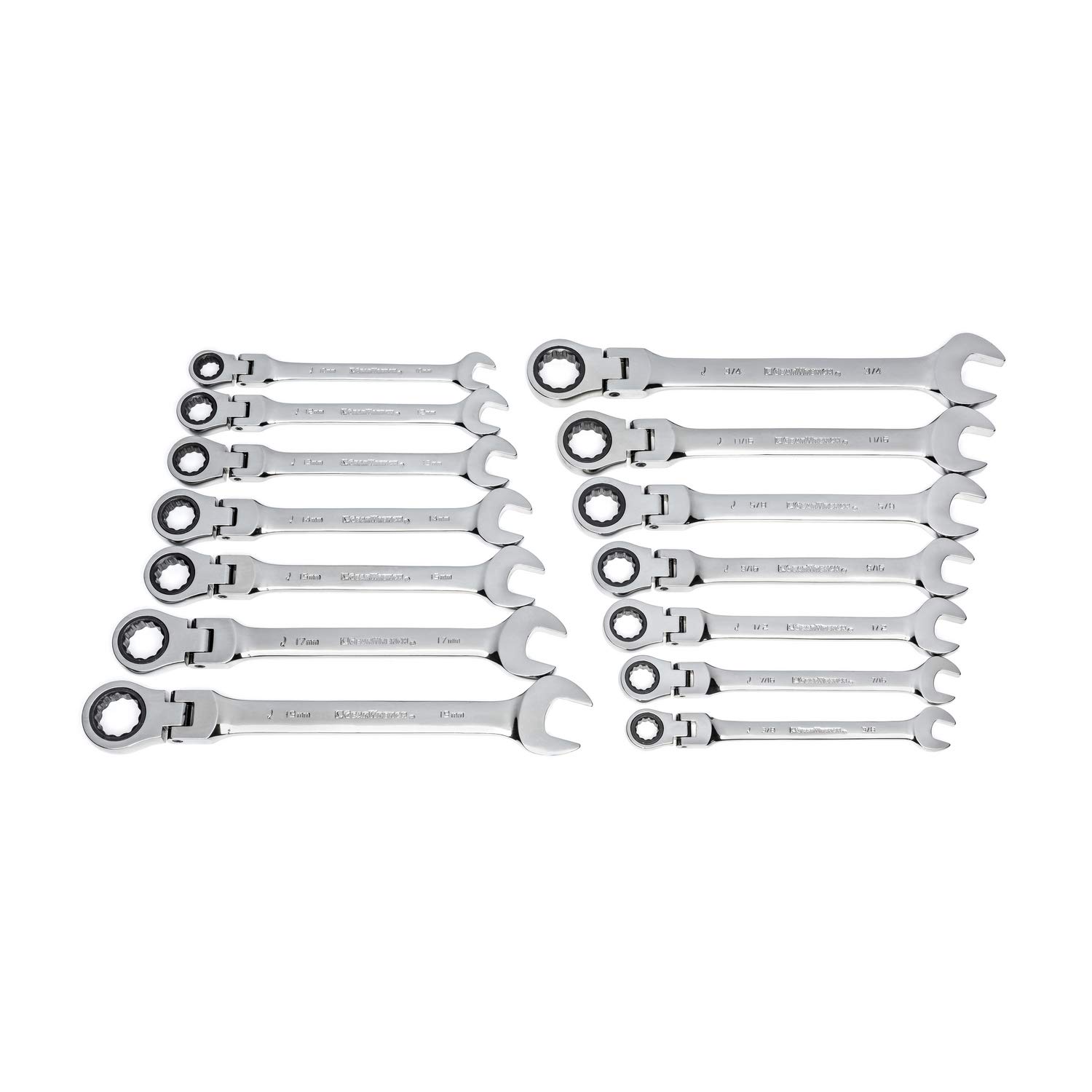 gearwrench-9902d-16-pc-ratcheting-flex-combination-wrench-set-metric-full-polish image 3
