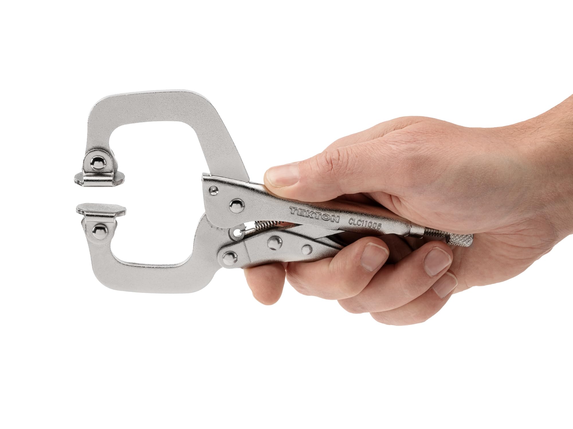 tekton-clc11006-6-inch-swivel-pad-locking-c-clamp-4130-cr-mo-steel-pull-to-relea image 6