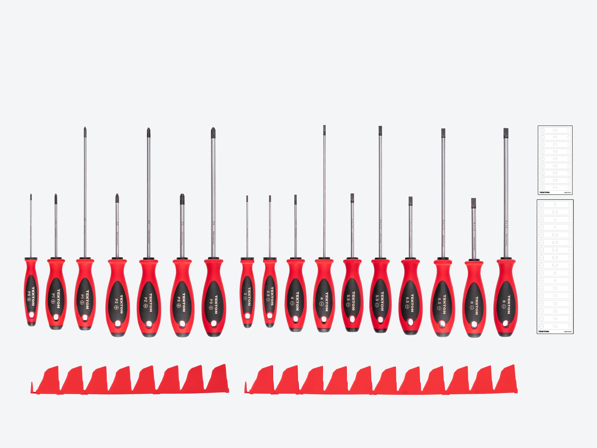 tekton-dwz90127-phillips-and-slotted-screwdriver-set-17-piece-4-8-inch-shanks-ji image 2