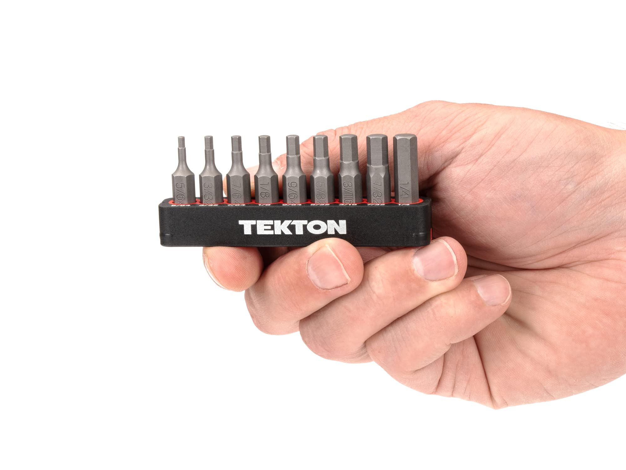 tekton-1-4-inch-hex-bit-set-with-rail-9-piece-5-64-1-4-in-30-mm-extra-length-bit image 6