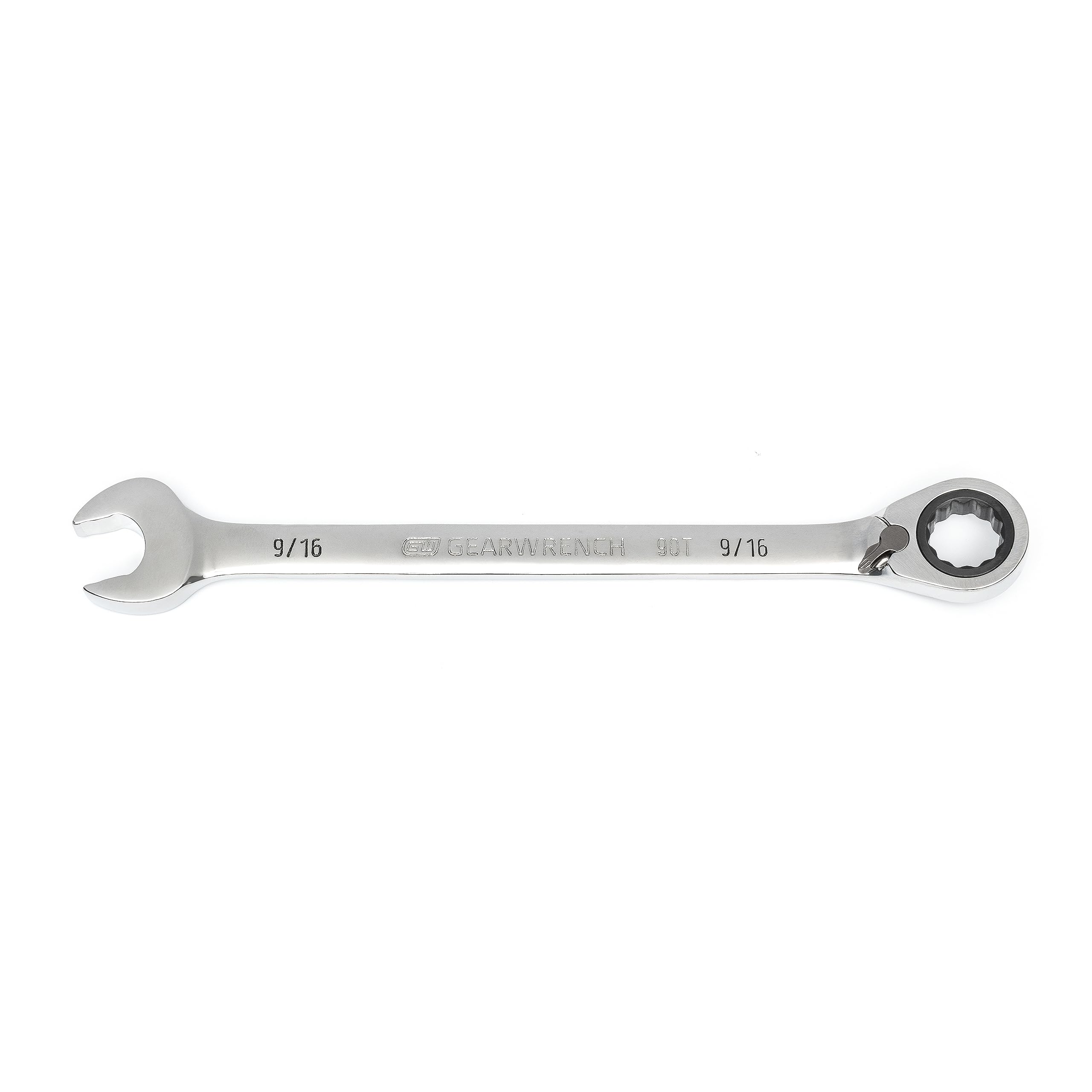 gearwrench-86646-9-16-90t-reversible-ratcheting-combination-wrench-4-swing-arc-s image 1