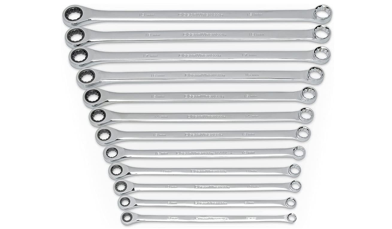 gearwrench-85988-12-piece-metric-gearbox-xl-double-box-end-ratcheting-wrench-set image 1