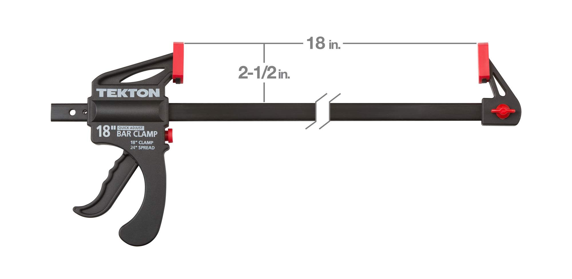 tekton-39183-18-inch-ratchet-bar-clamp-24-inch-spreader image 2