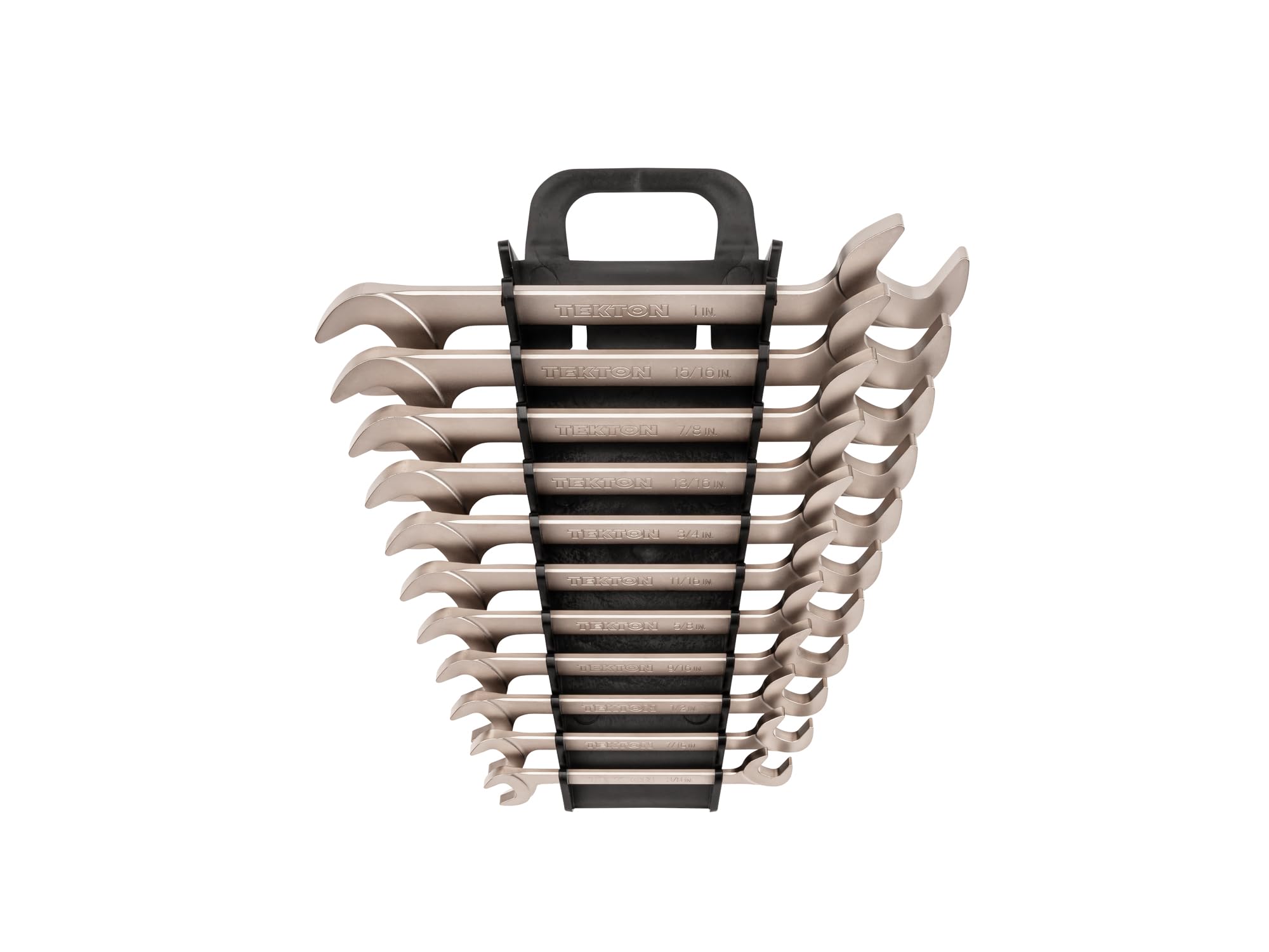 tekton-wae91204-angle-head-open-end-wrench-set-11-piece-3-8-1-in-with-black-stor image 1