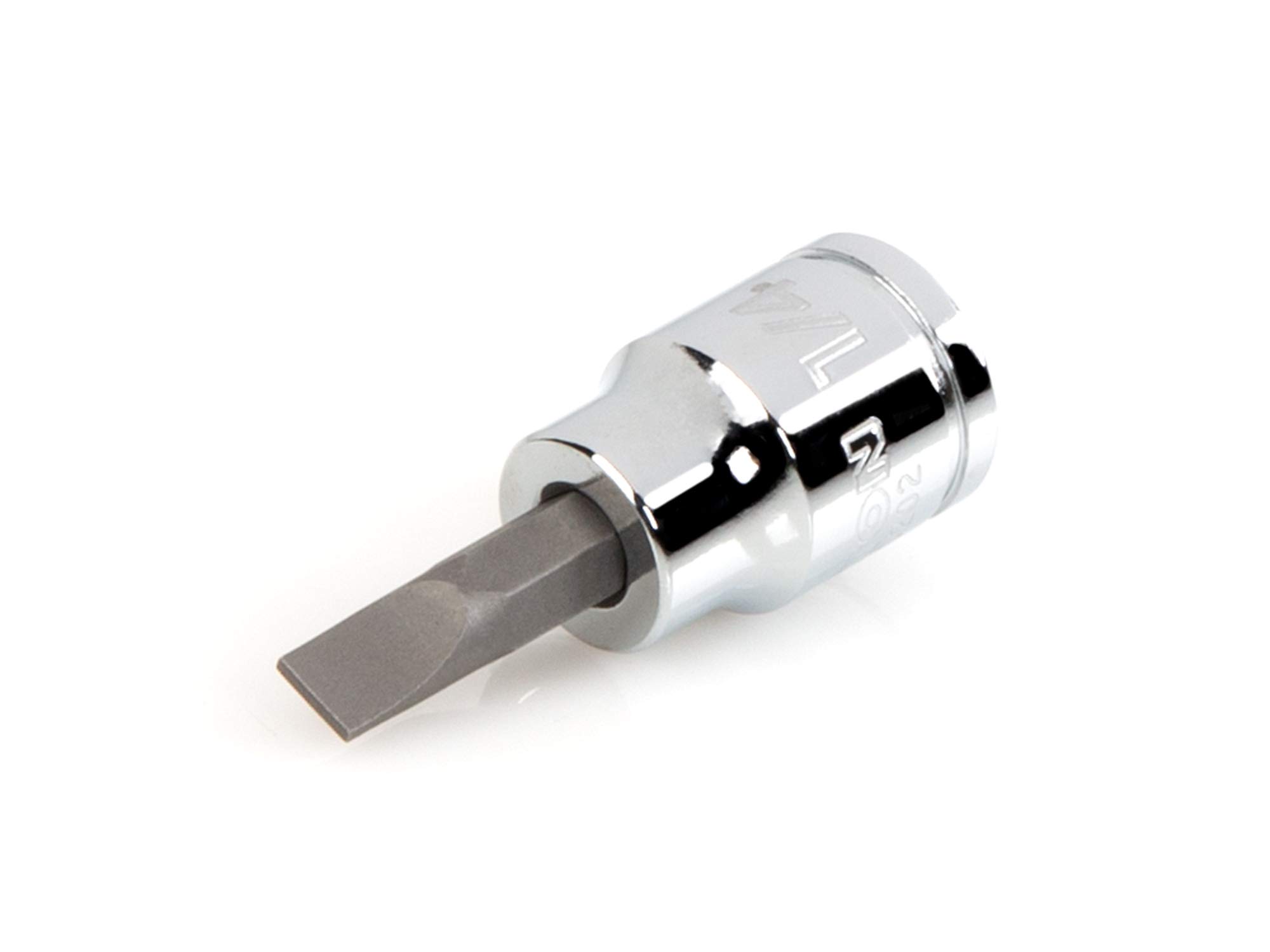 tekton-shb10202-3-8-inch-drive-x-1-4-inch-slotted-bit-socket-s2-steel-press-fit- image 1