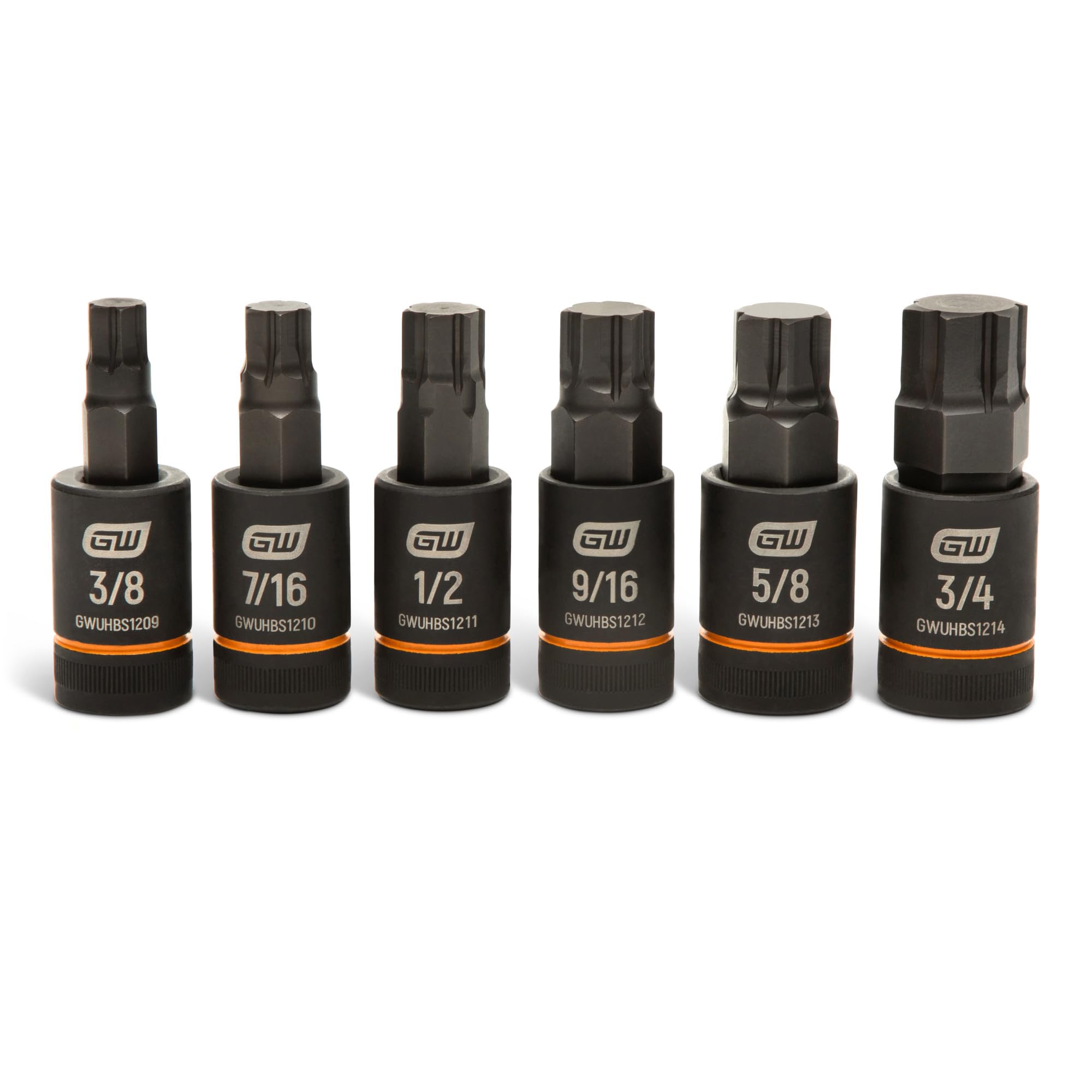 gearwrench-gwuhbss4-6-piece-1-2-drive-sae-impact-bi-directional-hex-bit-socket-s image 1
