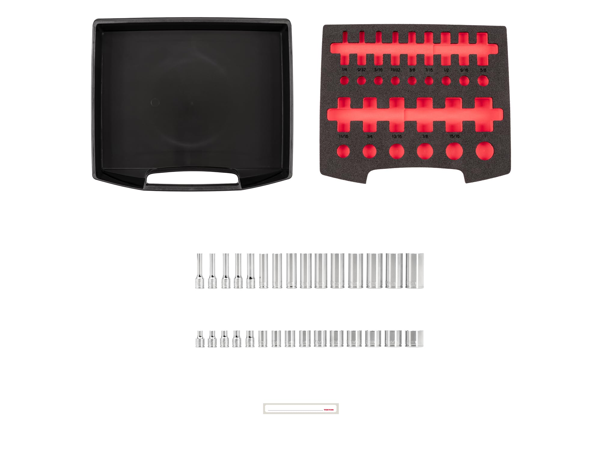 tekton-olb94306-3-8-inch-drive-12-point-socket-set-with-open-top-drawer-and-rack image 3