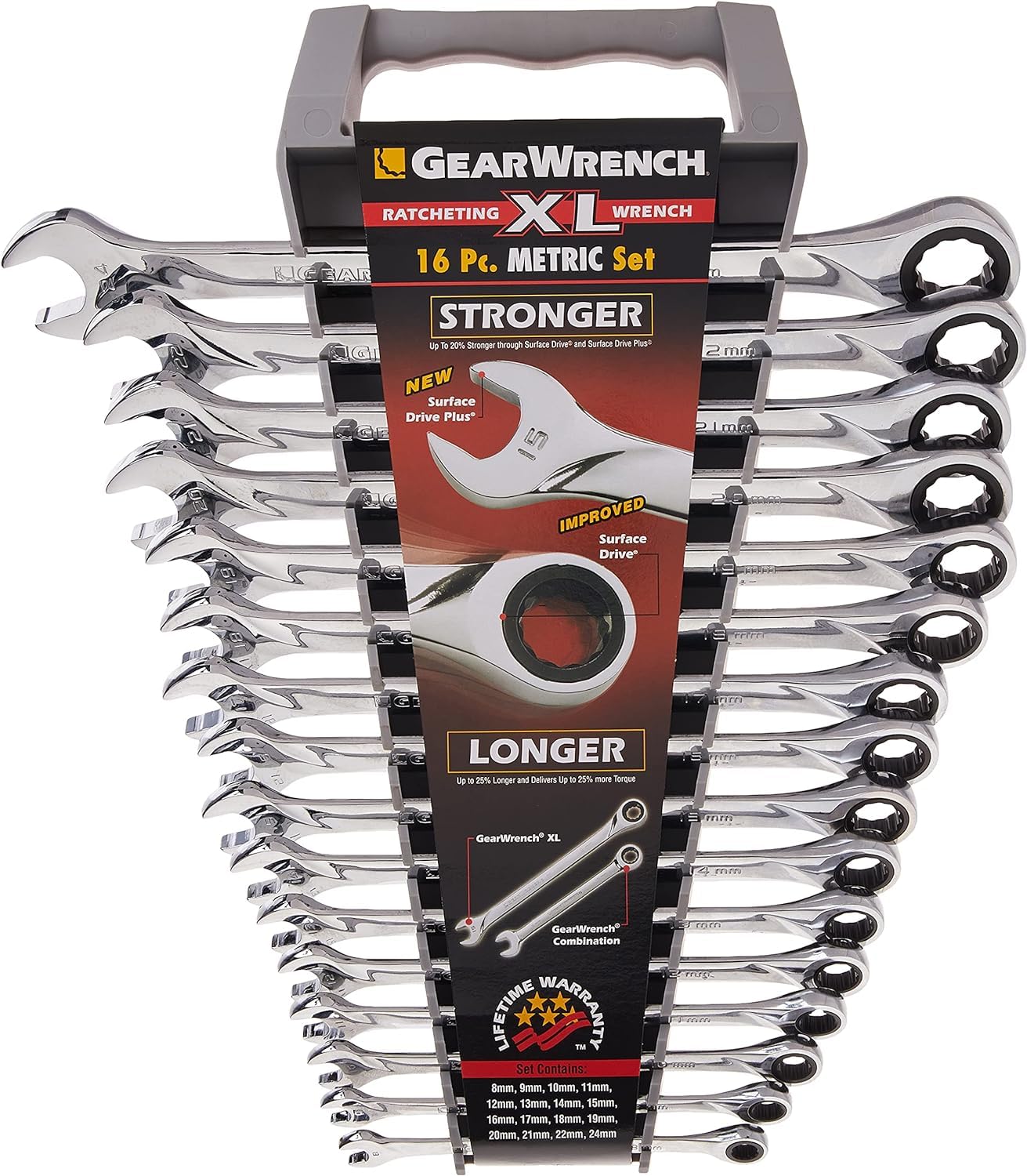 gearwrench-85099-xl-ratcheting-combination-metric-wrench-set-16-pc-12-point image 2