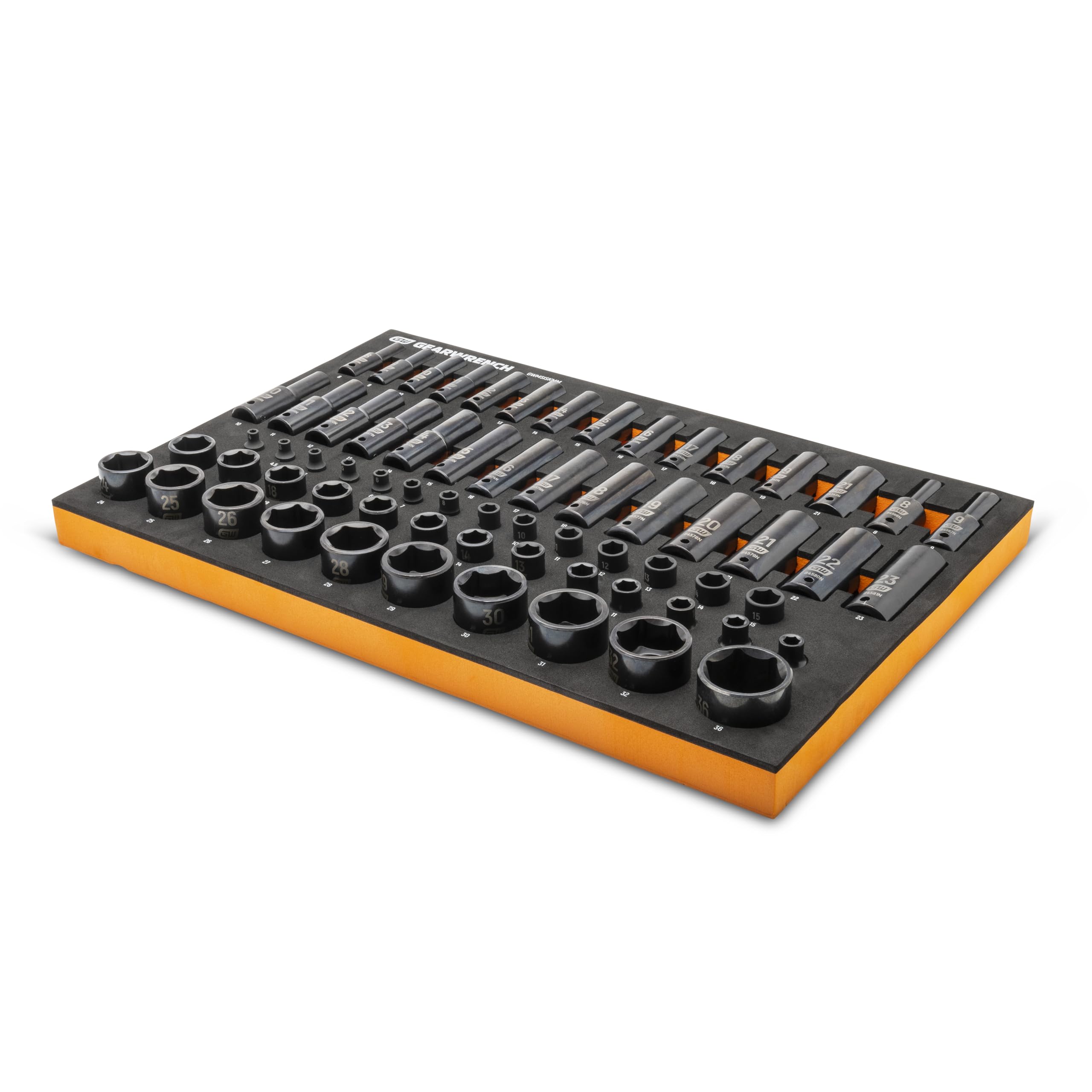 gearwrench-gwmsiskmm-66-piece-1-4-3-8-1-2-drive-6-point-metric-impact-socket-set image 3