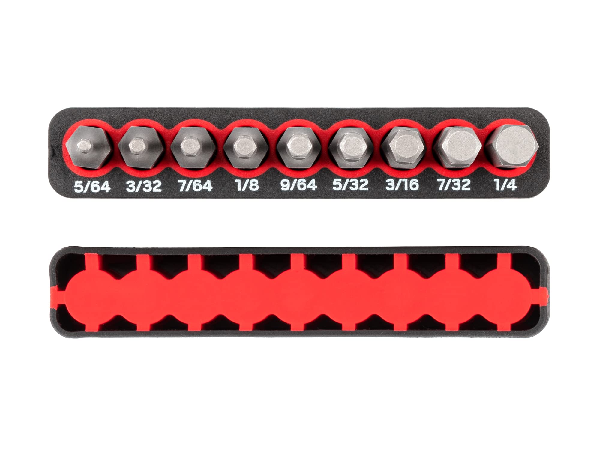 tekton-1-4-inch-hex-bit-set-with-rail-9-piece-5-64-1-4-in-30-mm-extra-length-bit image 5