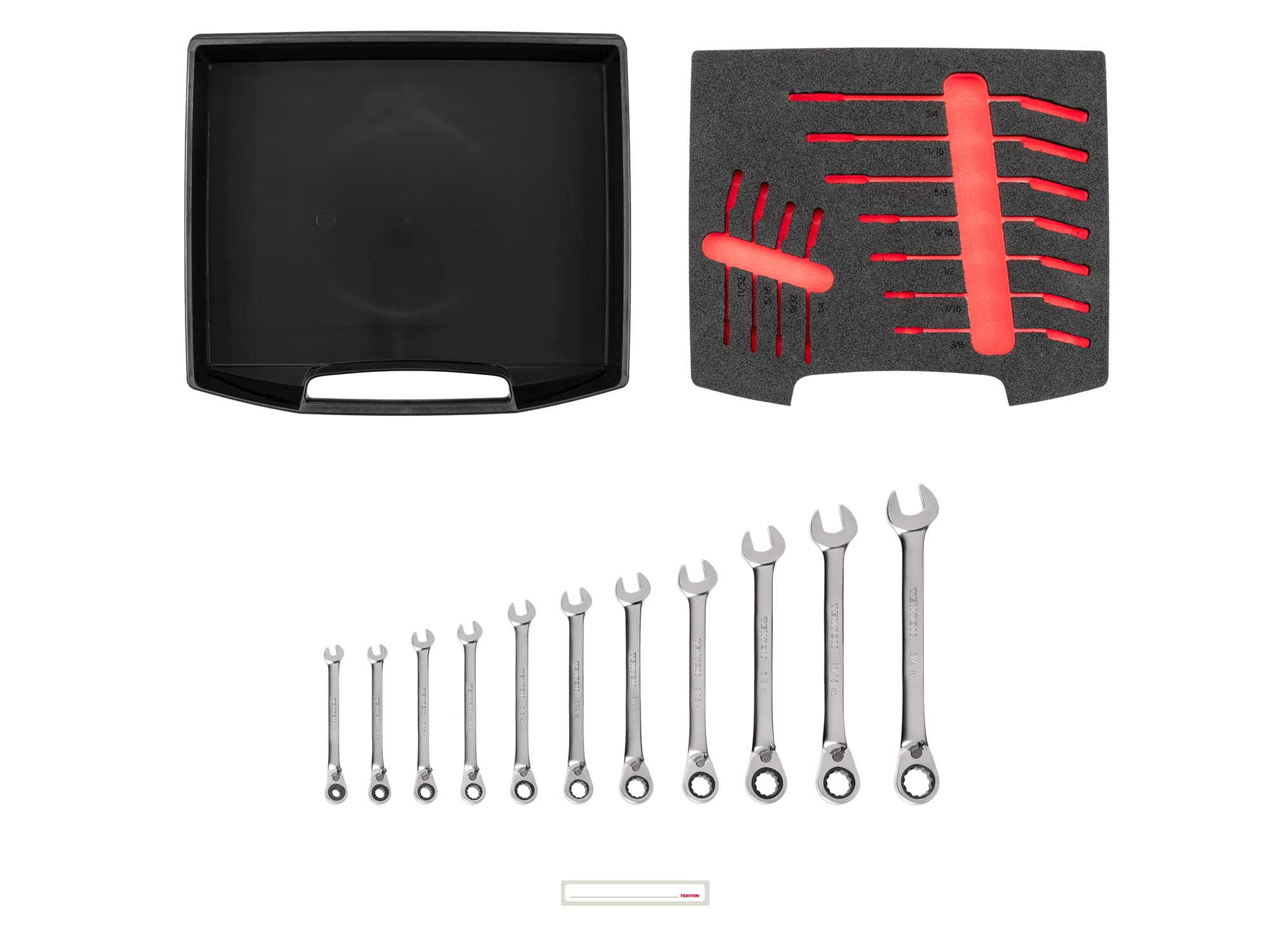 tekton-olb94203-reversible-ratcheting-combination-wrench-set-11-piece-1-4-3-4-in image 2
