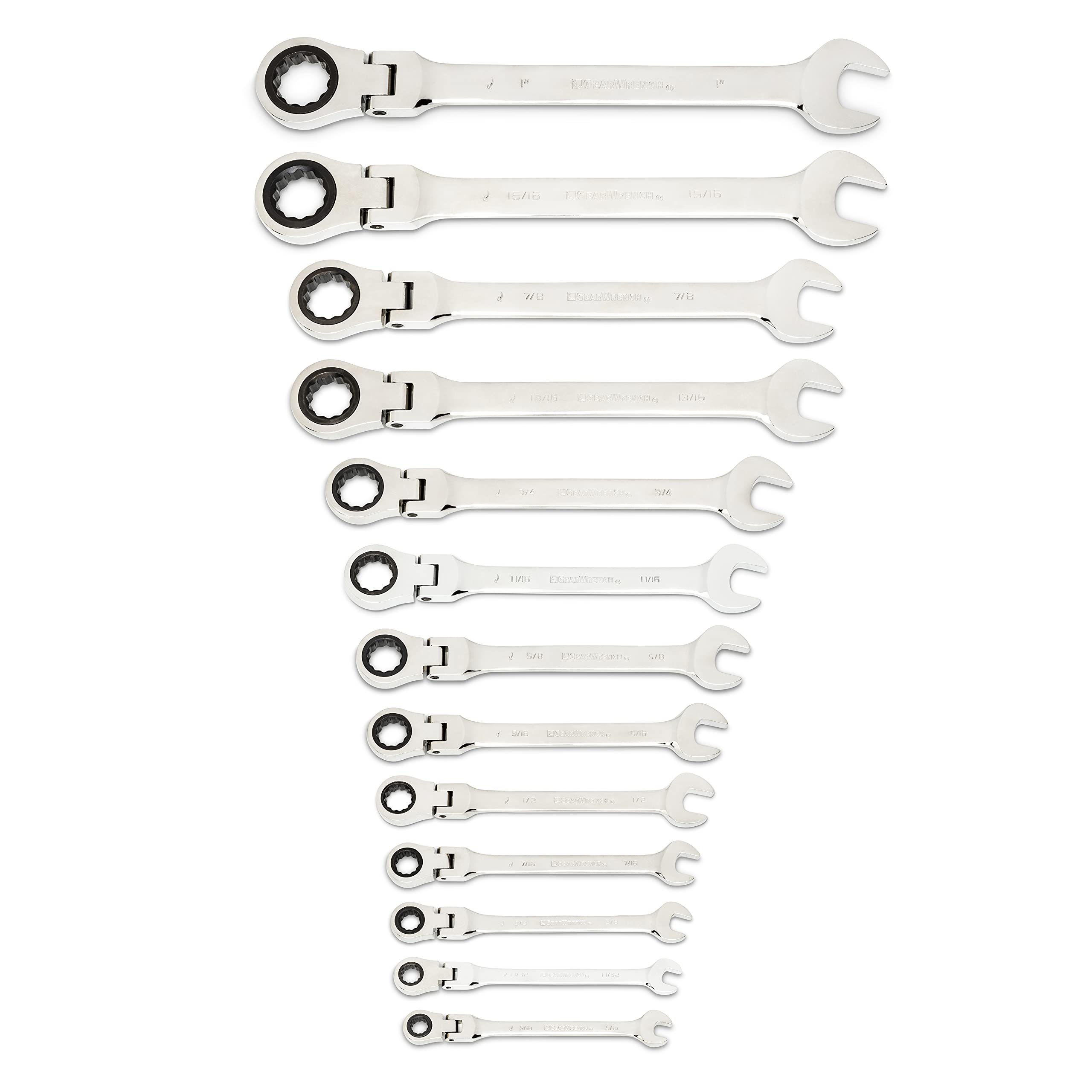 gearwrench-86730-25-piece-flex-combination-ratcheting-wrench-set-sae-metric-72-t image 7