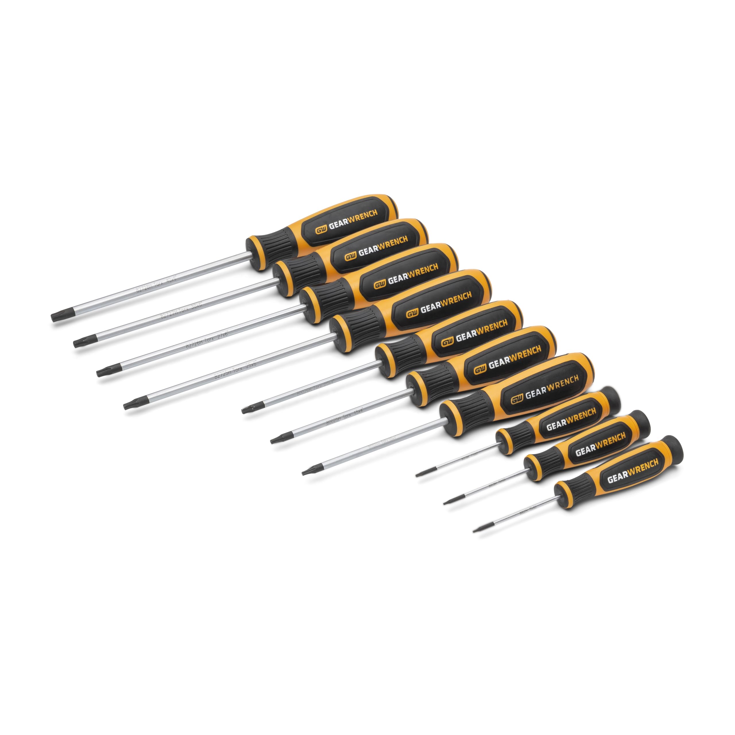 gearwrench-gwmsscrtx-10-piece-torx-dual-material-screwdriver-set-with-foam-stora image 2