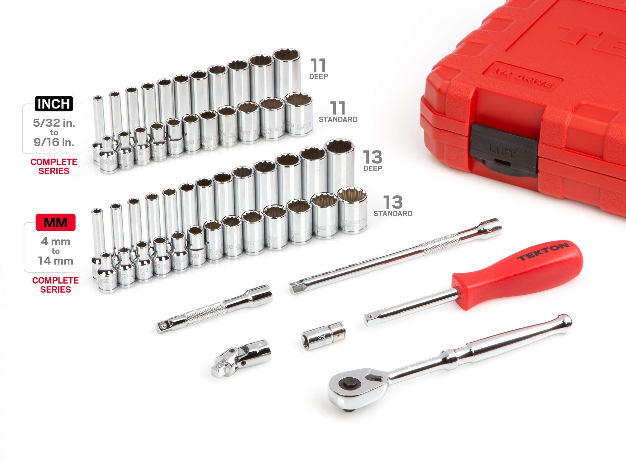 tekton-skt05302-1-4-inch-drive-12-point-socket-and-ratchet-set-55-piece-5-32-9-1 image 3