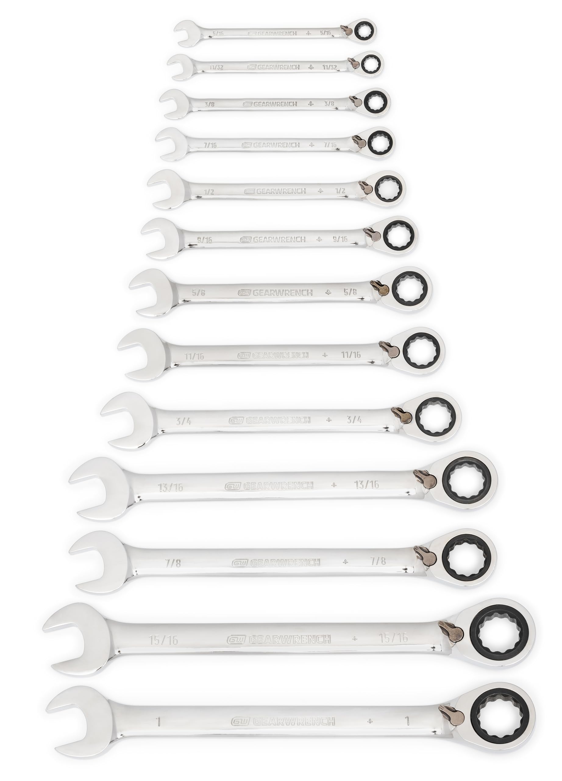 gearwrench-9509n-13-pc-12-point-reversible-ratcheting-combination-wrench-set-sae image 4