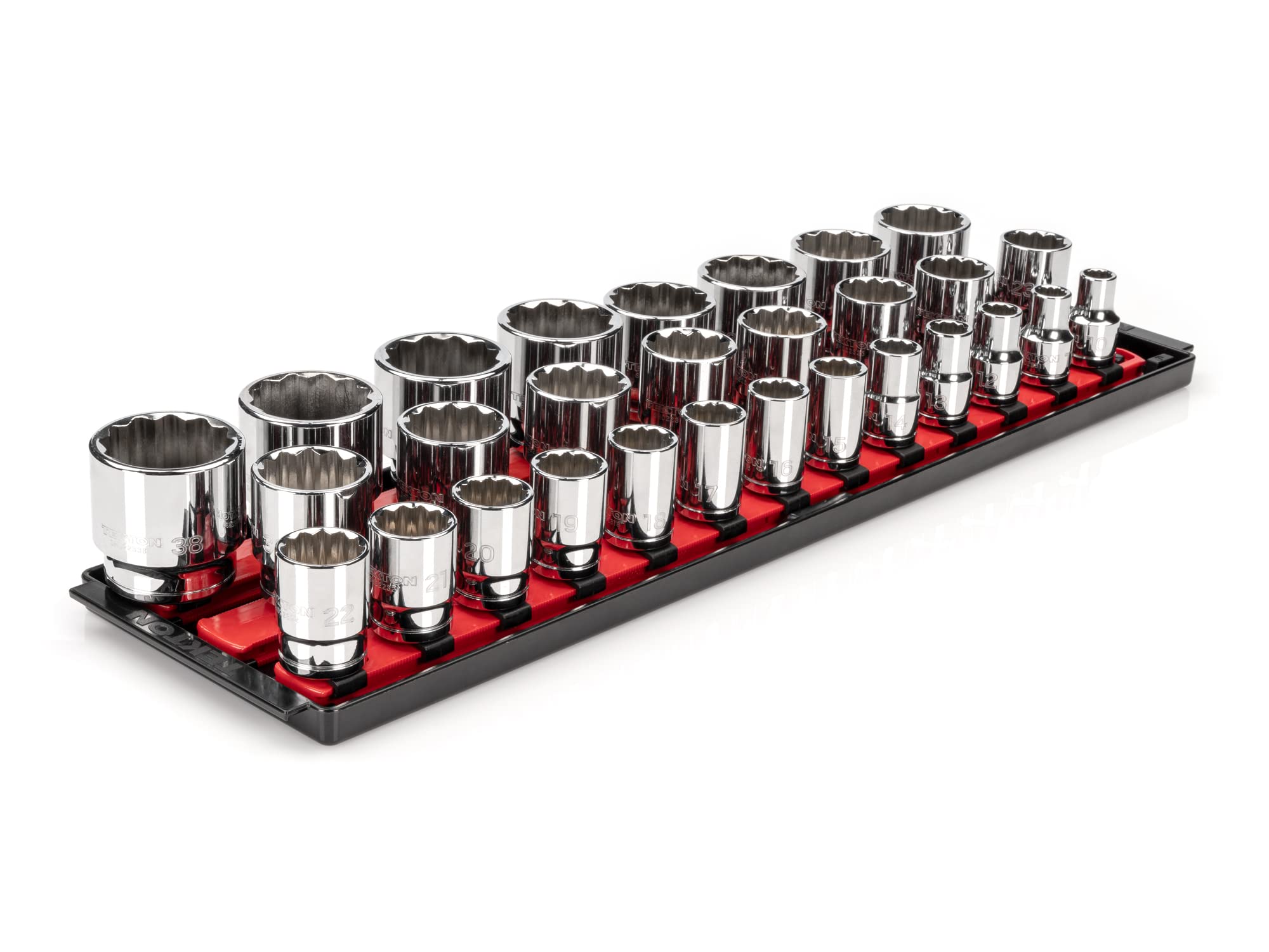 tekton-shd92128-1-2-inch-drive-12-point-shallow-socket-set-29-piece-metric-10-38 image 1