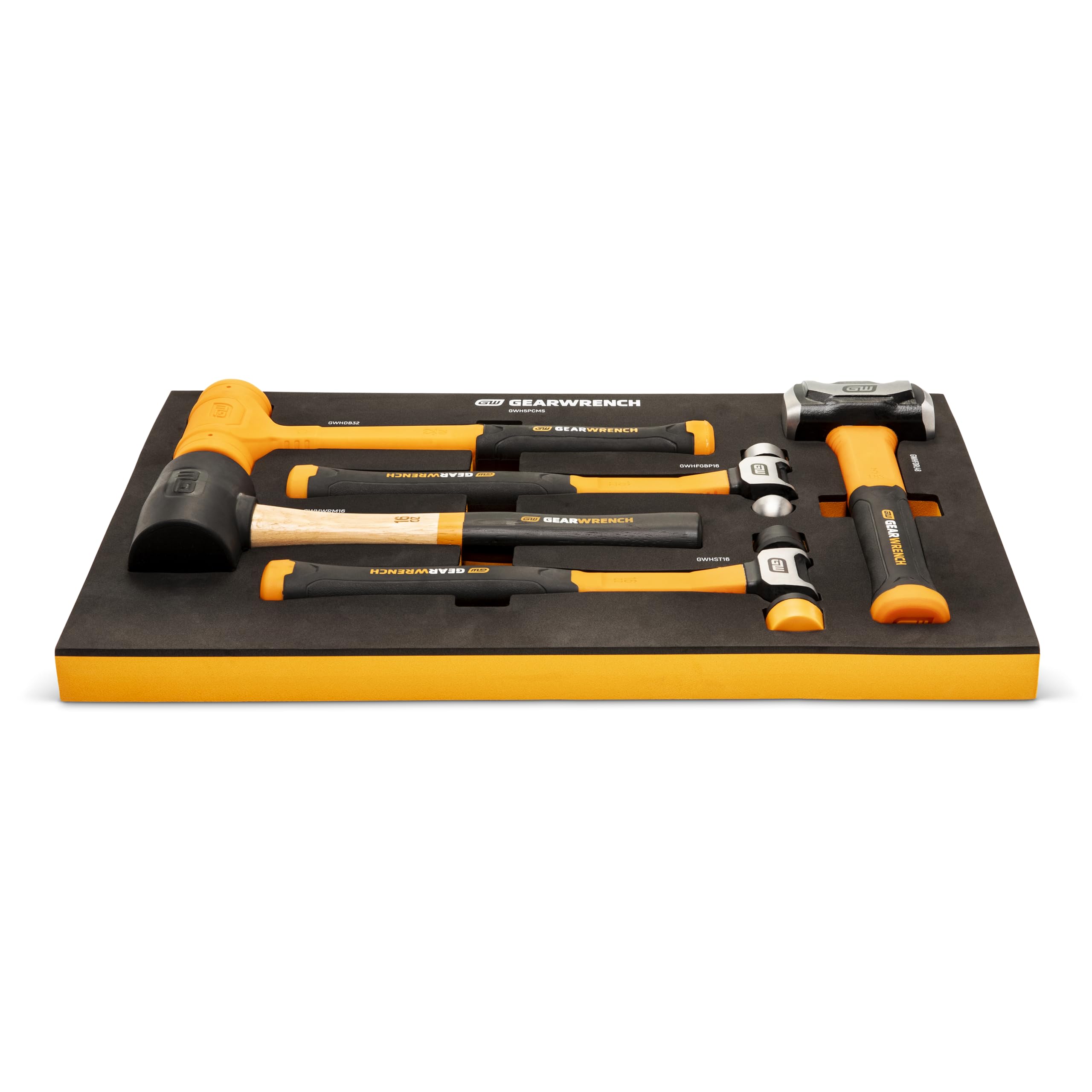gearwrench-gwh5pcms-5-piece-mixed-hammer-set-with-rubber-mallet-soft-tip-dead-bl image 7