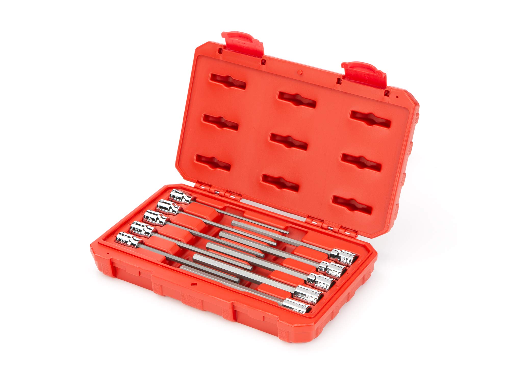 tekton-3-8-inch-drive-long-hex-bit-socket-set-10-piece-3-10-mm-shb91302 image 2