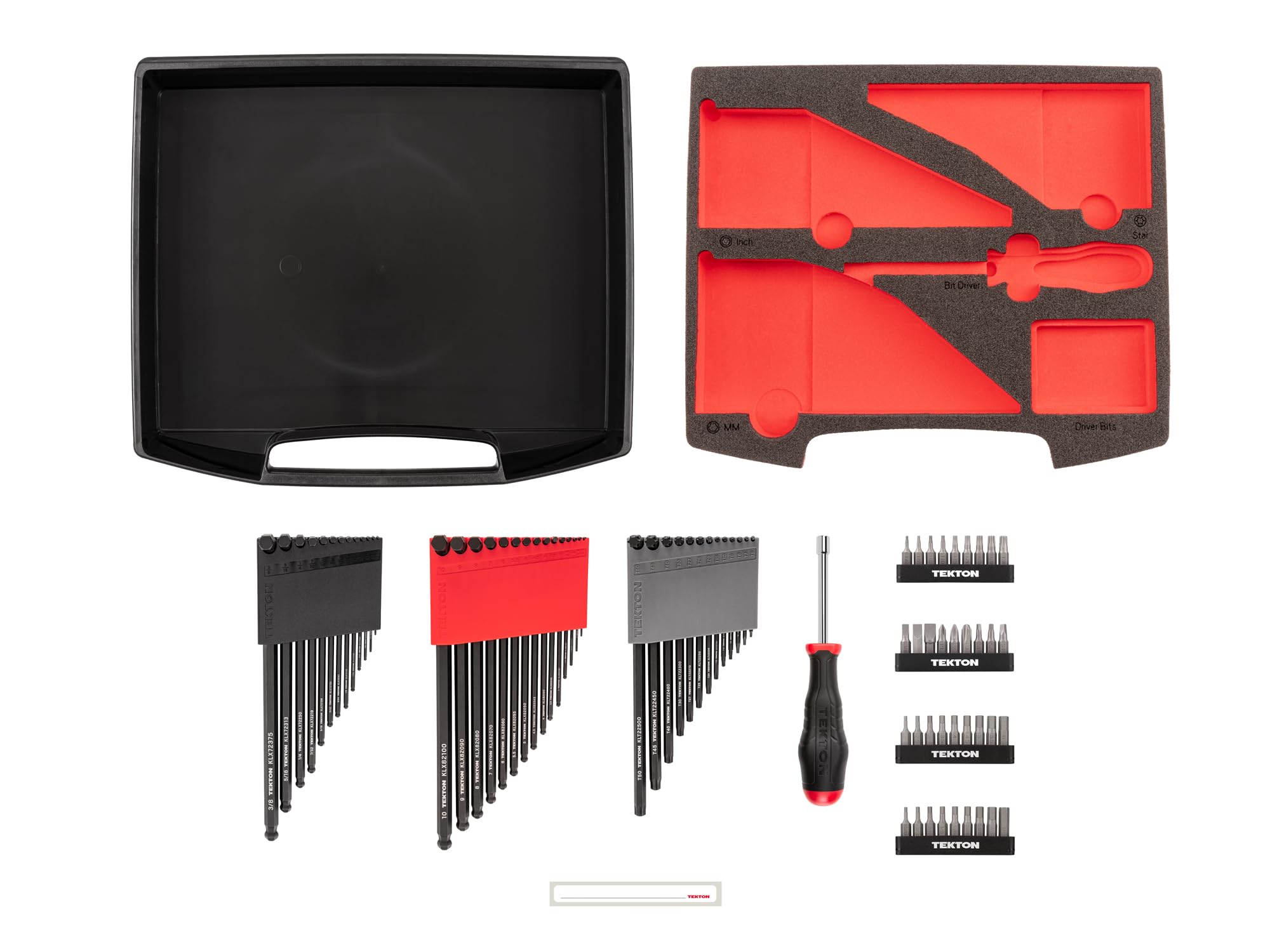 tekton-olb94801-l-key-and-bit-driver-set-78-piece-ball-end-hex-torx-star-and-bit image 3