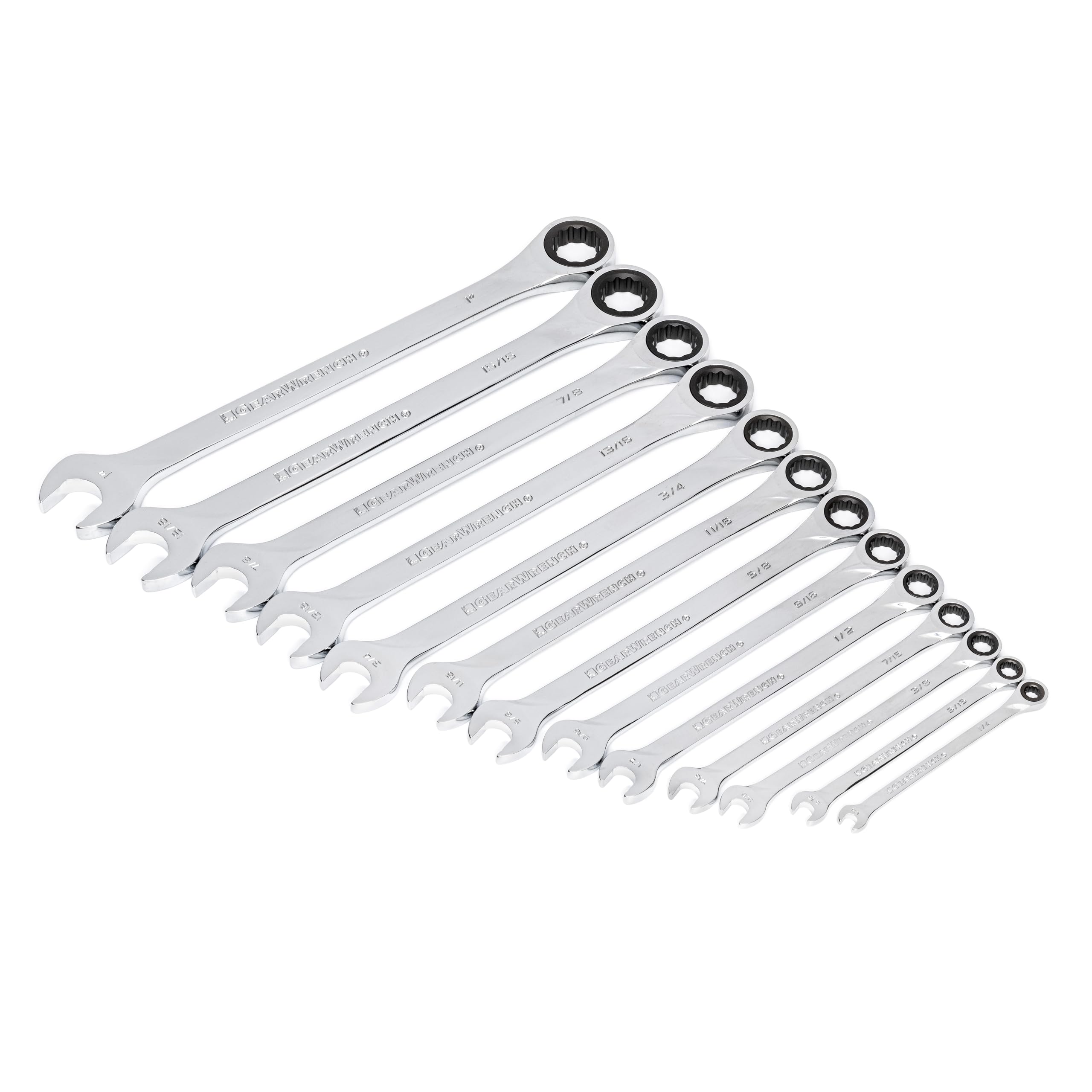 gearwrench-85199-xl-ratcheting-combination-sae-wrench-set-13-piece-12-point image 2