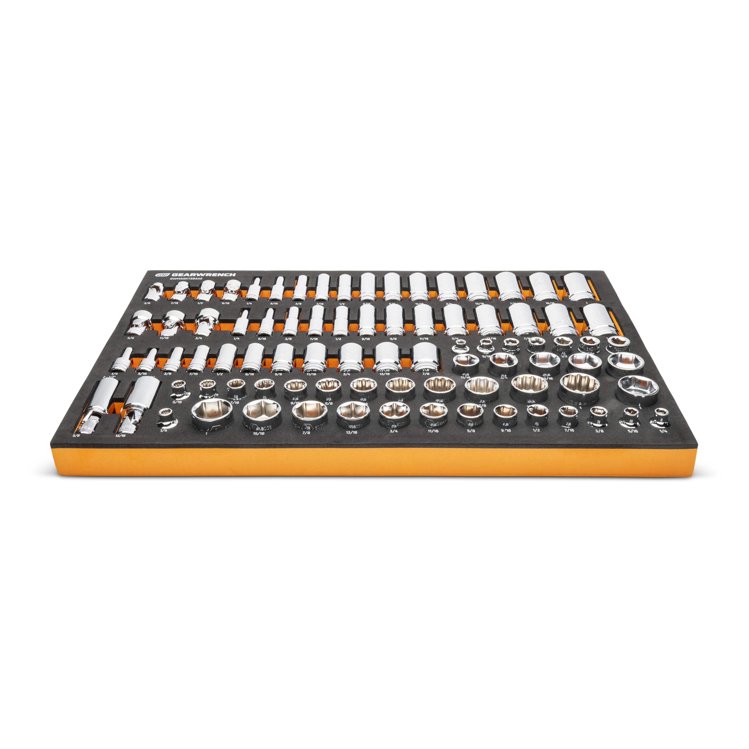 gearwrench-gwmsskt38sae-85-pc-3-8-drive-master-sae-socket-set-in-foam-storage-tr image 4