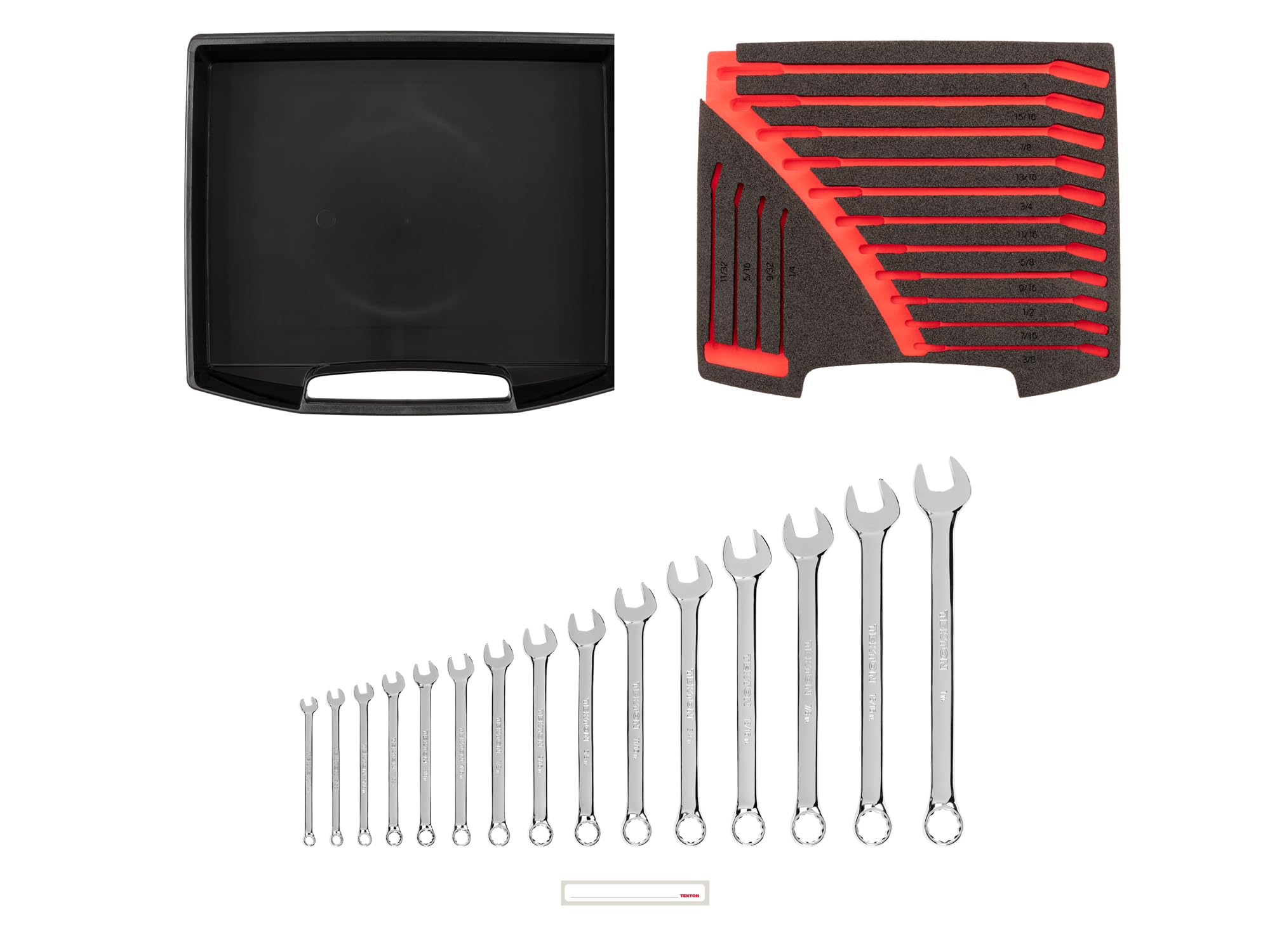 tekton-olb94201-15-piece-combination-wrench-set-1-4-1-in-with-l-boxx-open-top-dr image 2