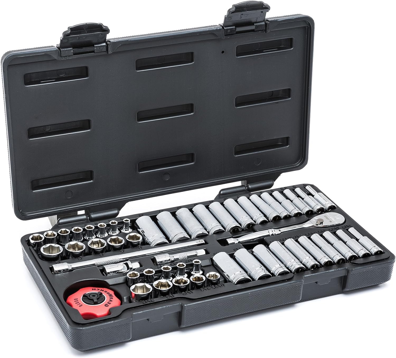 gearwrench-80300-51-piece-1-4-drive-6-point-standard-deep-sae-metric-socket-set- image 1