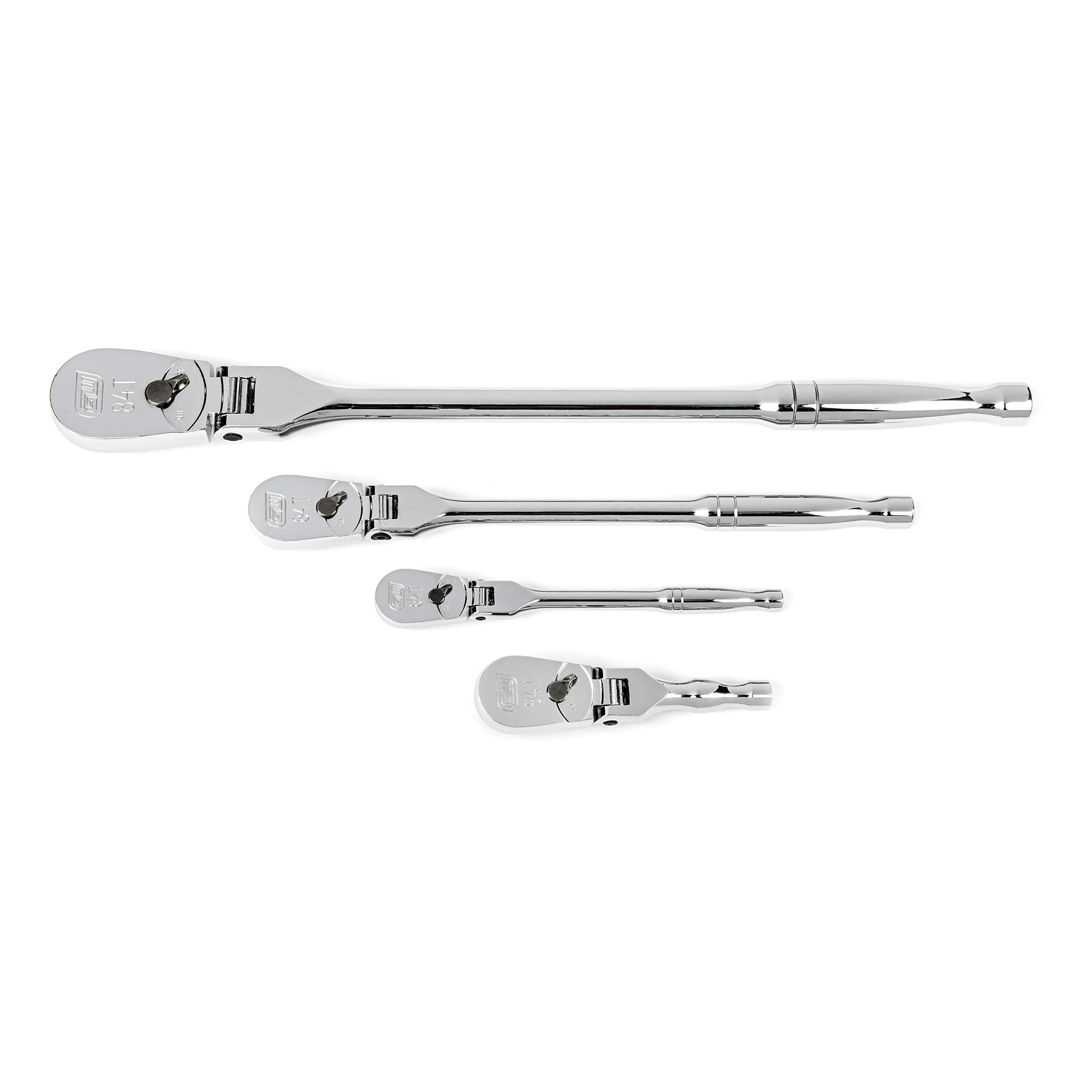 gearwrench-81230a-07-4-piece-84-tooth-flex-handle-ratchet-set-1-4-3-8-1-2-3-4-in image 1