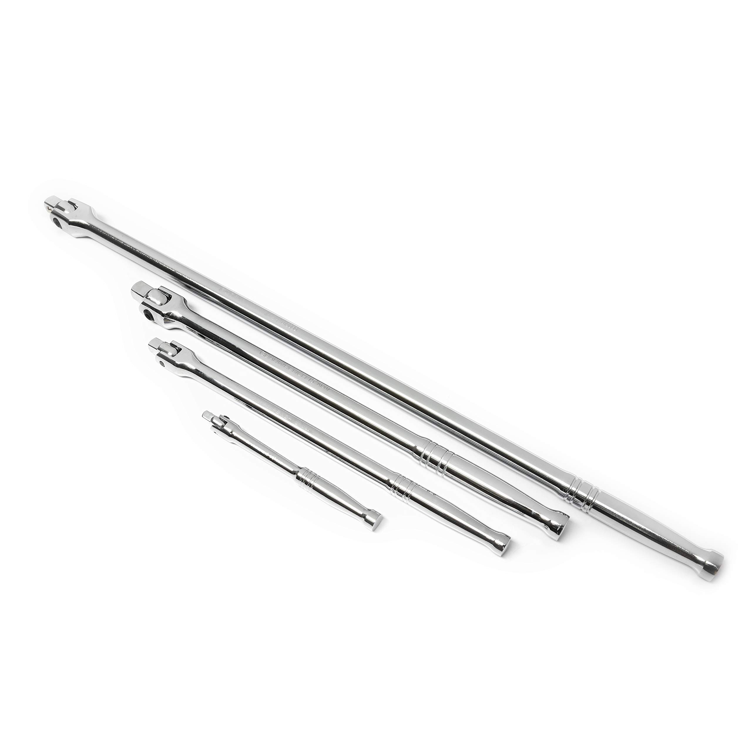 gearwrench-89081-4-piece-breaker-bar-set-1-4-3-8-1-2-3-4-drive-full-polish-chrom image 1