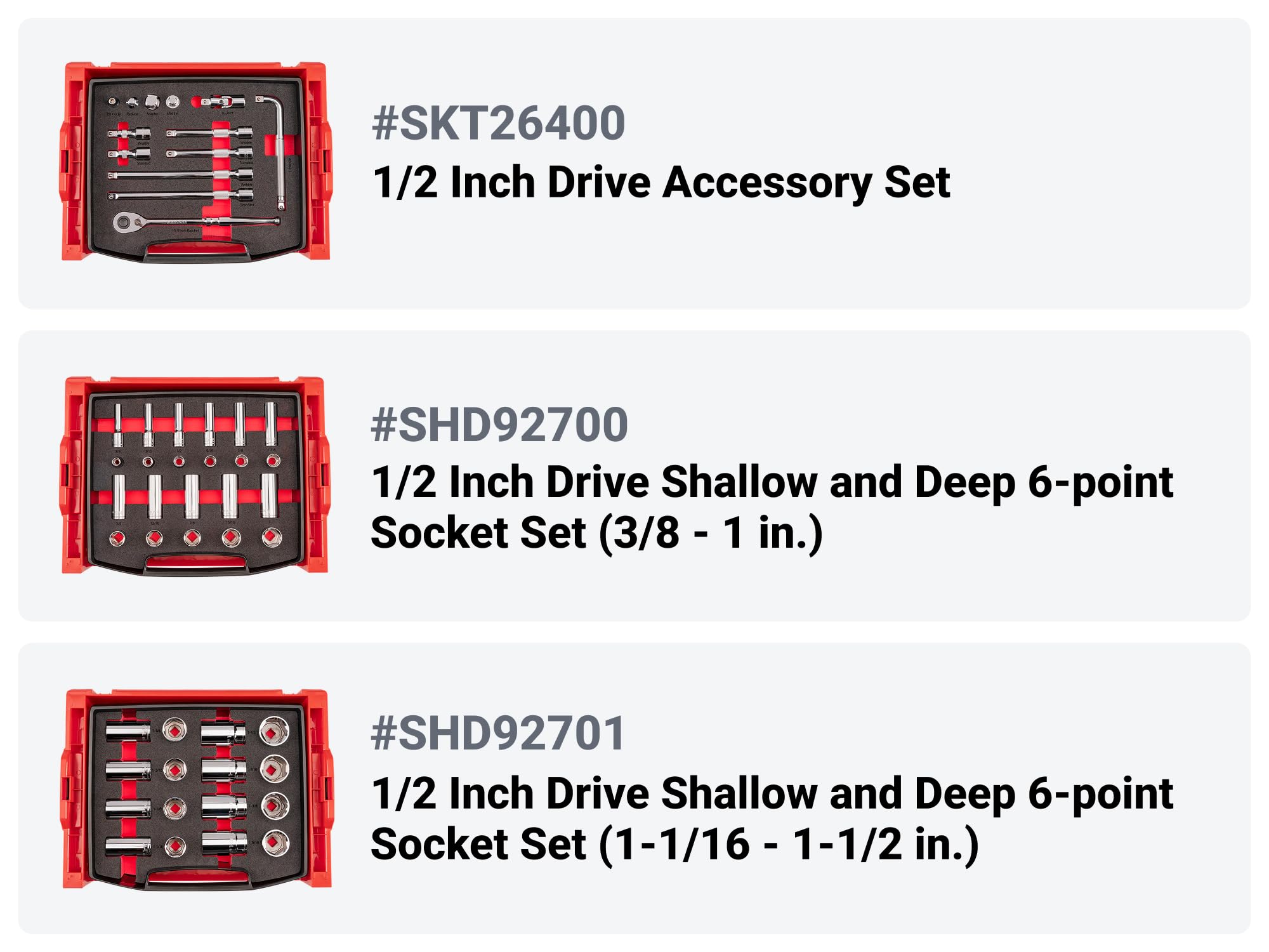 tekton-skt16300-3-8-inch-drive-6-point-socket-ratchet-set-83-piece-with-l-boxx-s image 3
