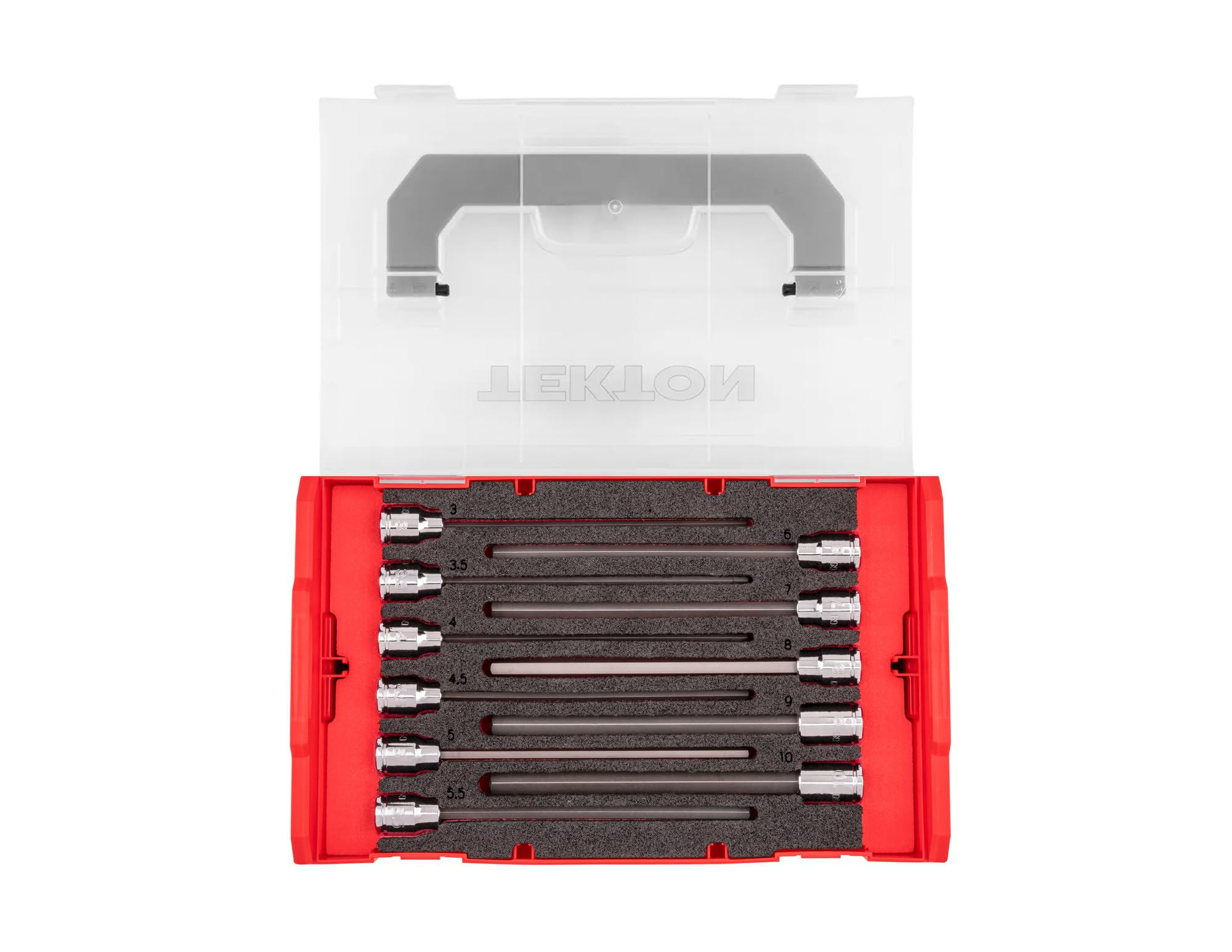tekton-shb91702-long-hex-bit-socket-set-11-piece-3-8-inch-drive-3-10-mm-in-mini- image 1