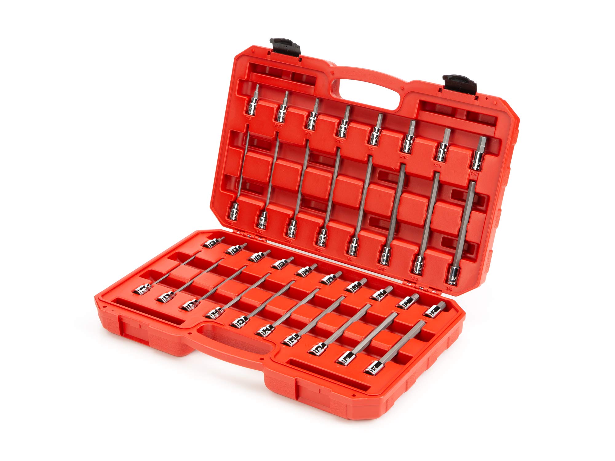 tekton-shb91304-3-8-inch-drive-hex-bit-socket-set-36-piece-standard-and-long-1-8 image 2