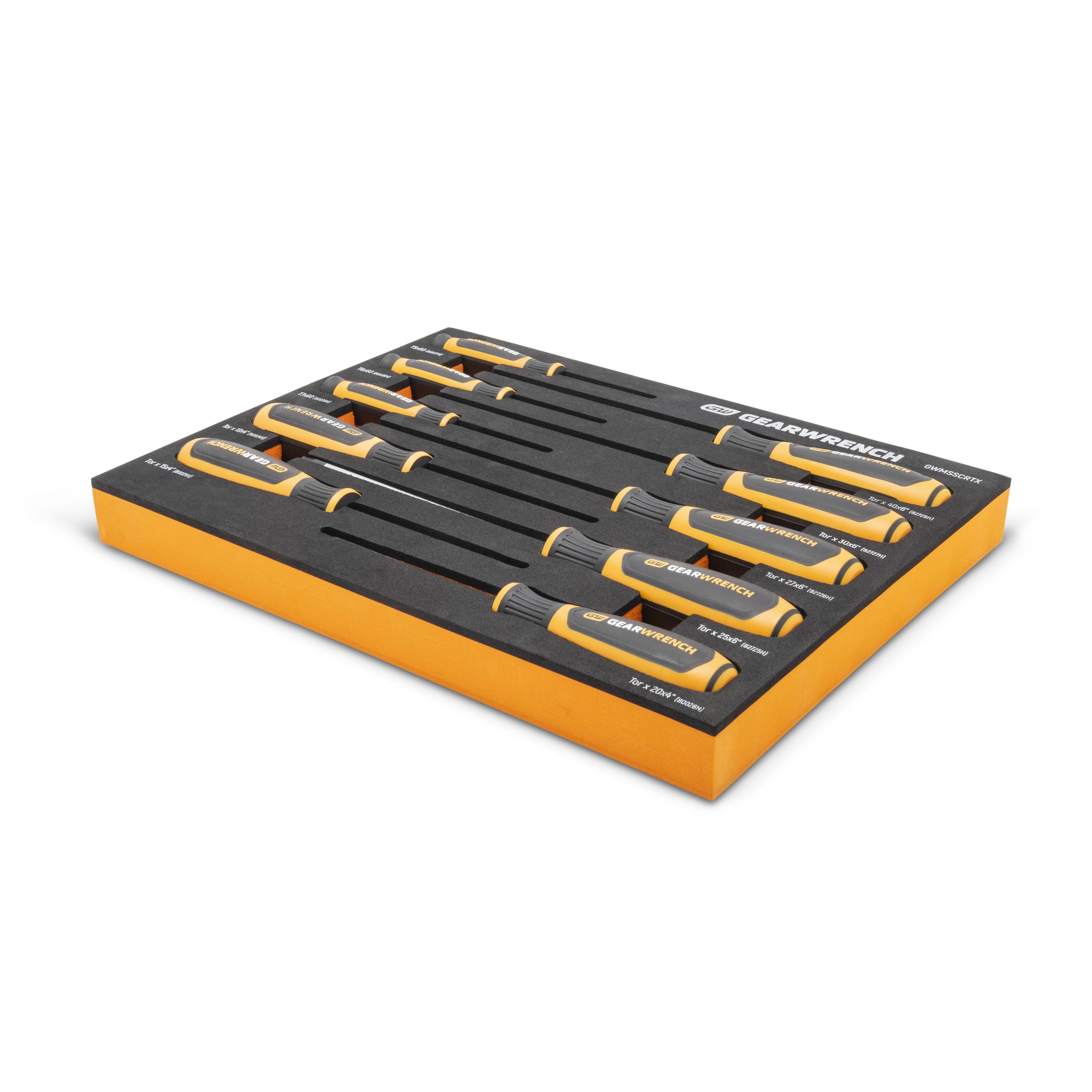 gearwrench-gwmsscrtx-10-piece-torx-dual-material-screwdriver-set-with-foam-stora image 3