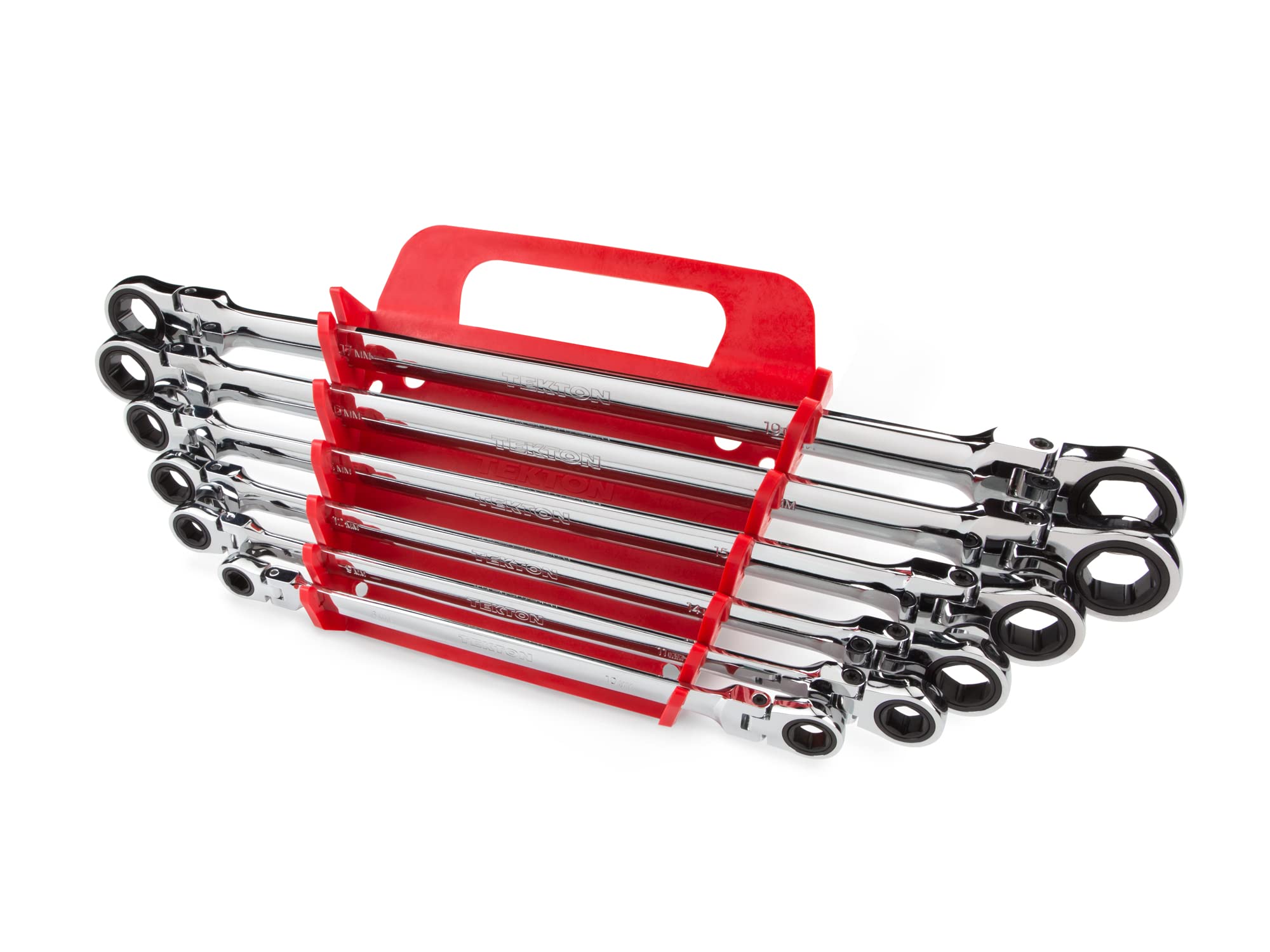 tekton-org23206-6-tool-long-ratcheting-box-end-wrench-holder-red-made-in-usa image 2