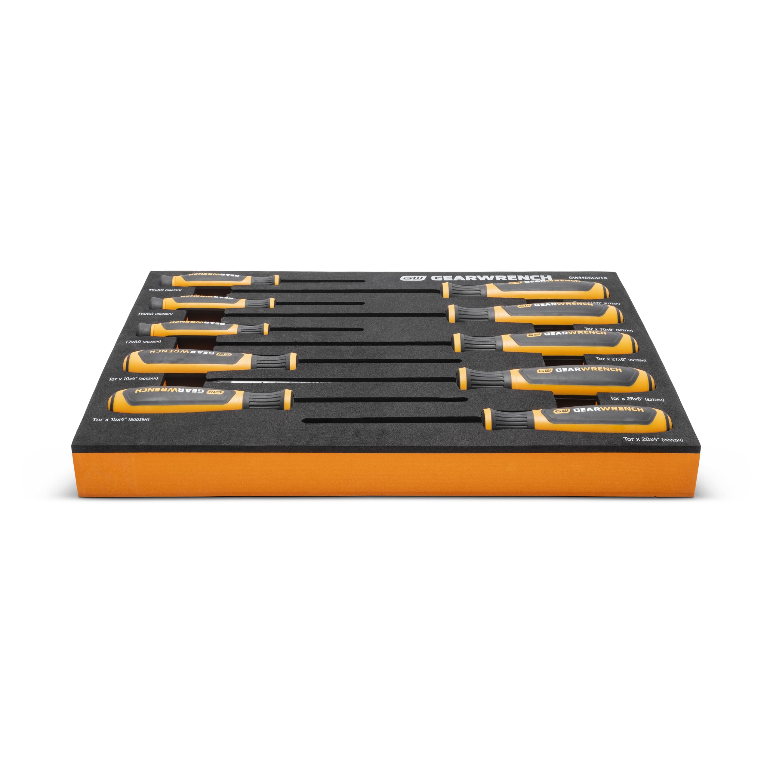 gearwrench-gwmsscrtx-10-piece-torx-dual-material-screwdriver-set-with-foam-stora image 4