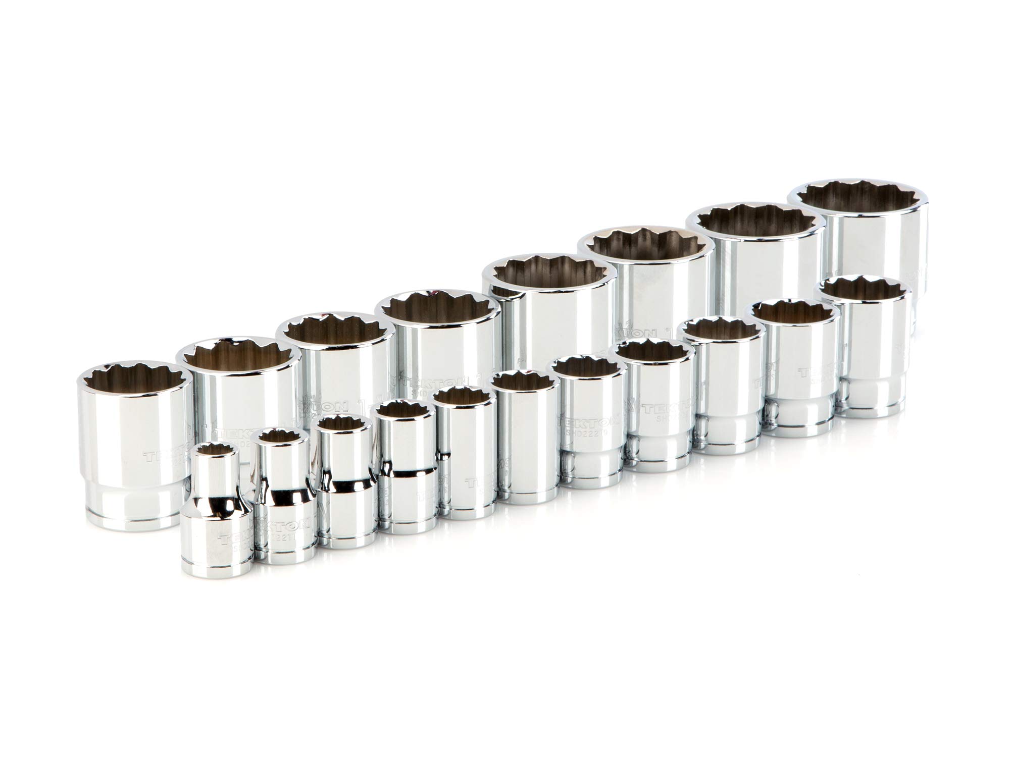 tekton-shd92011-1-2-inch-drive-12-point-socket-set-19-piece-sae-3-8-1-1-2-inch-s image 1
