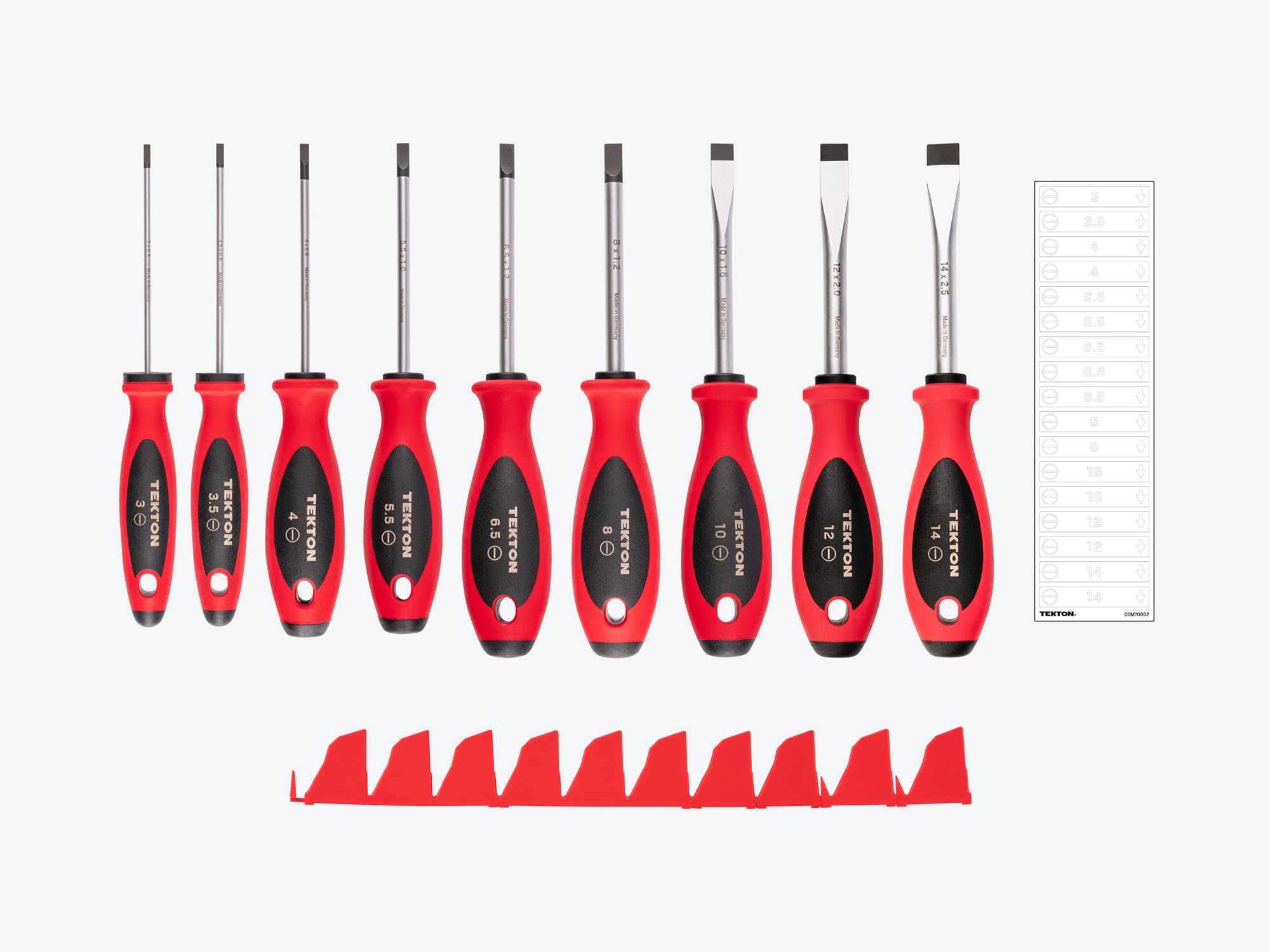 tekton-dws90105-slotted-screwdriver-set-9-piece-4-inch-shank-3-14-mm-metric-rang image 2