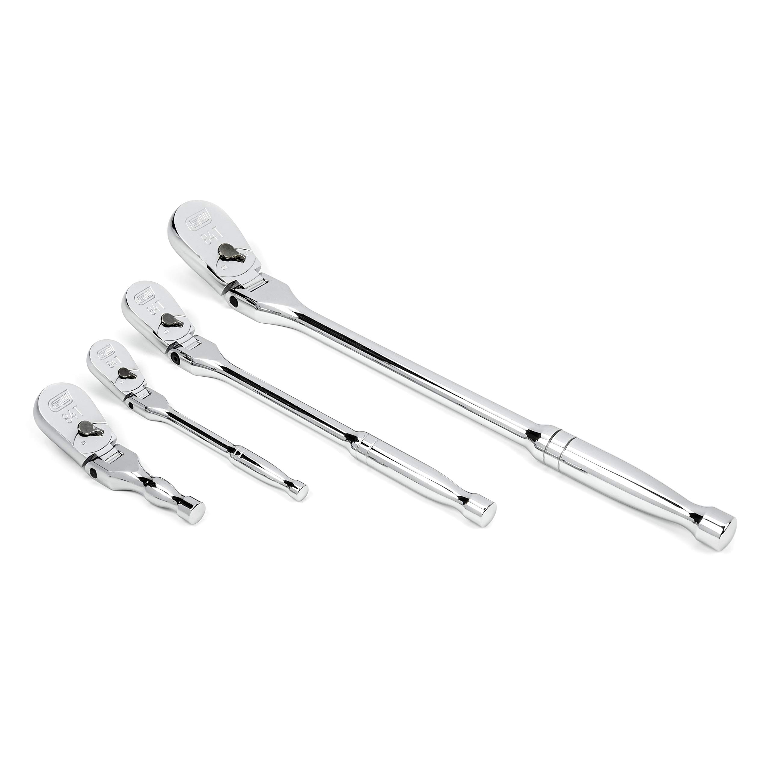 gearwrench-81230a-07-4-piece-84-tooth-flex-handle-ratchet-set-1-4-3-8-1-2-3-4-in image 4