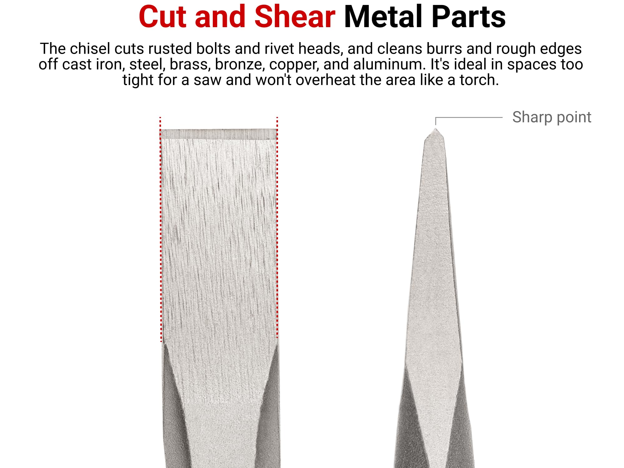 tekton-1-2-inch-cold-chisel-66005-made-in-usa-high-carbon-steel image 2