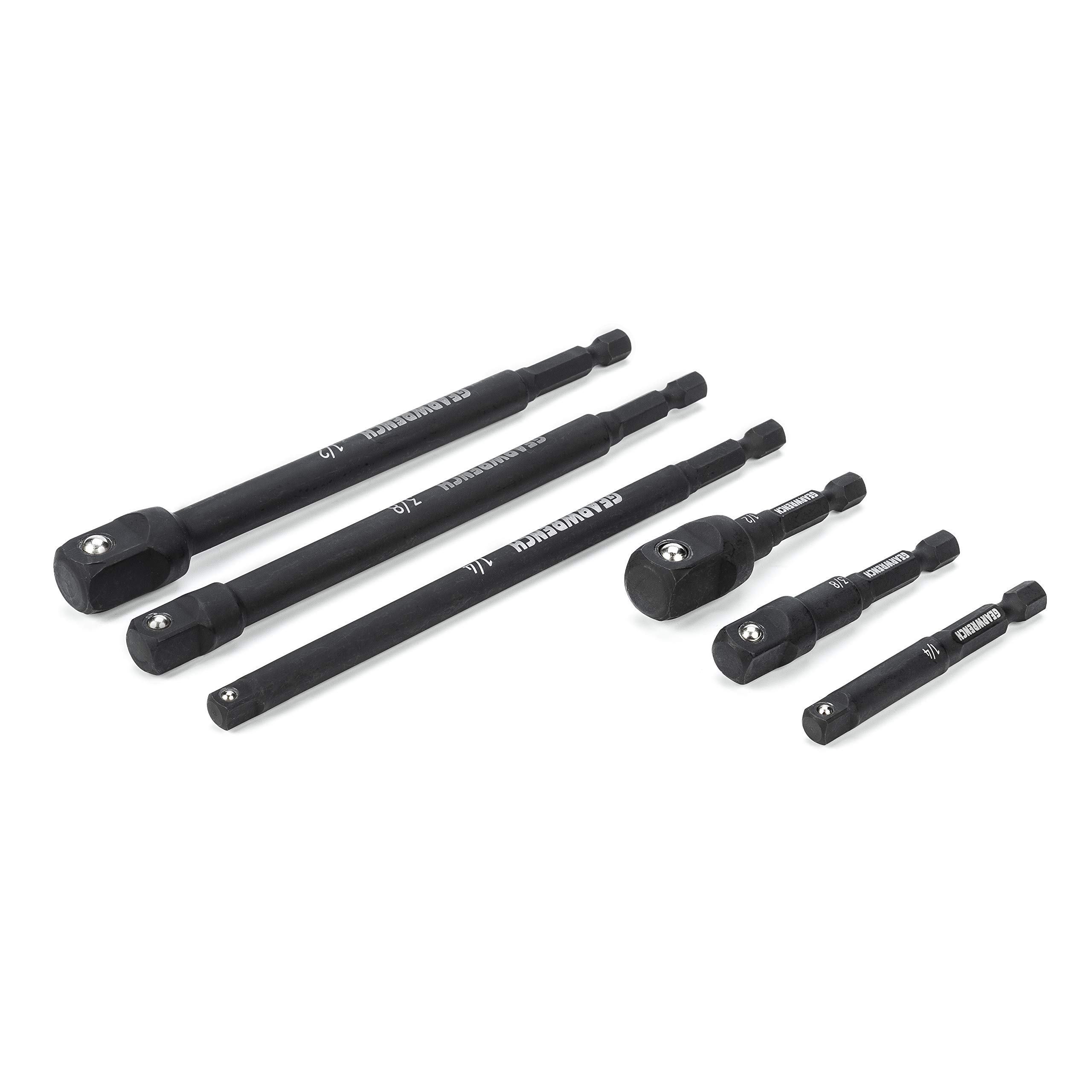 gearwrench-84971a-02-6-piece-1-4-drive-hex-shank-impact-socket-extension-set image 3